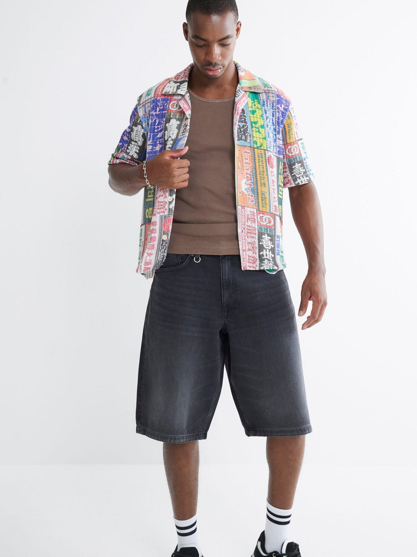 river-island-valdez-denim-shorts-blackback