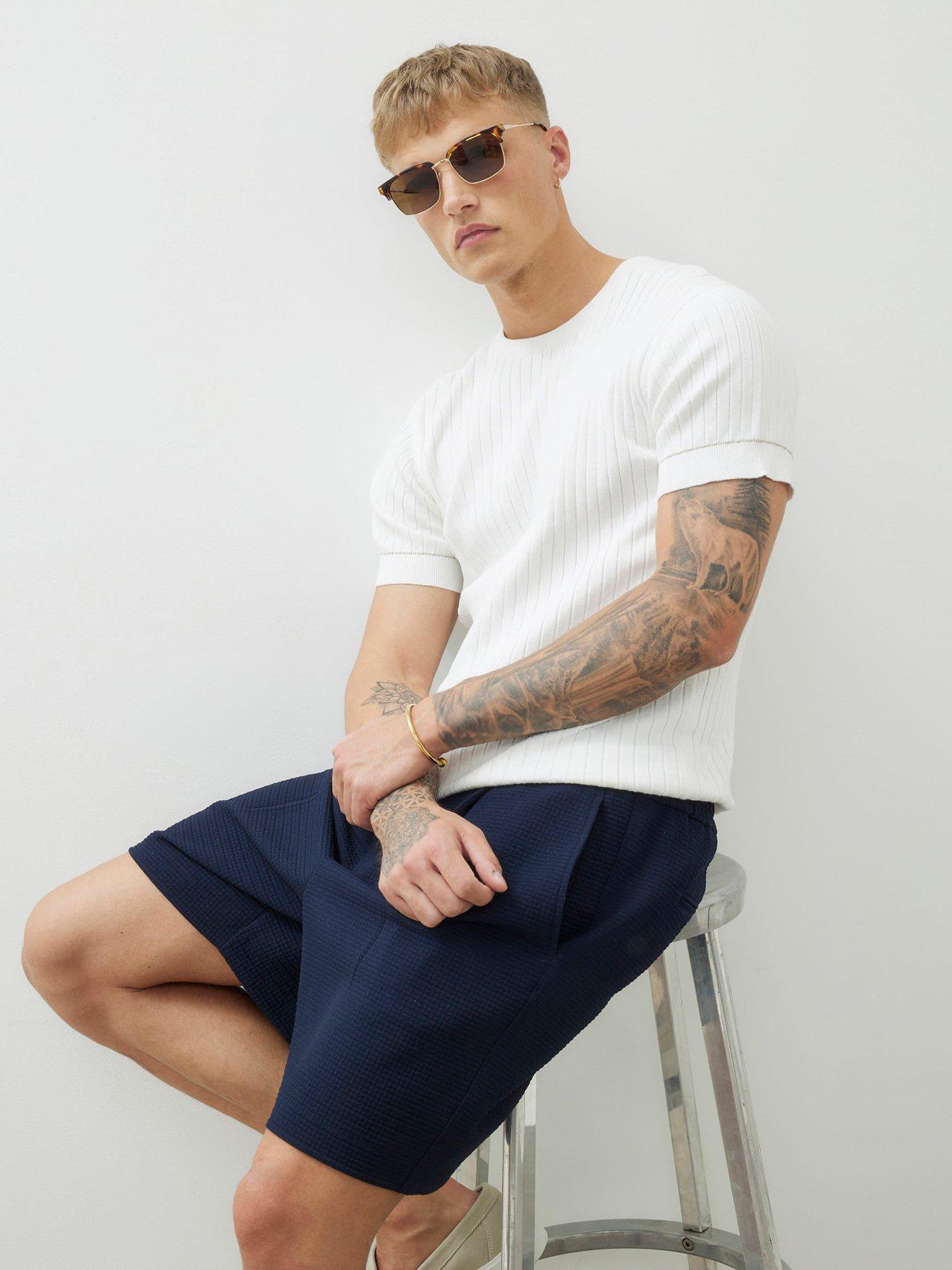 river-island-short-sleeve-rib-knitted-t-shirt-whiteoutfit