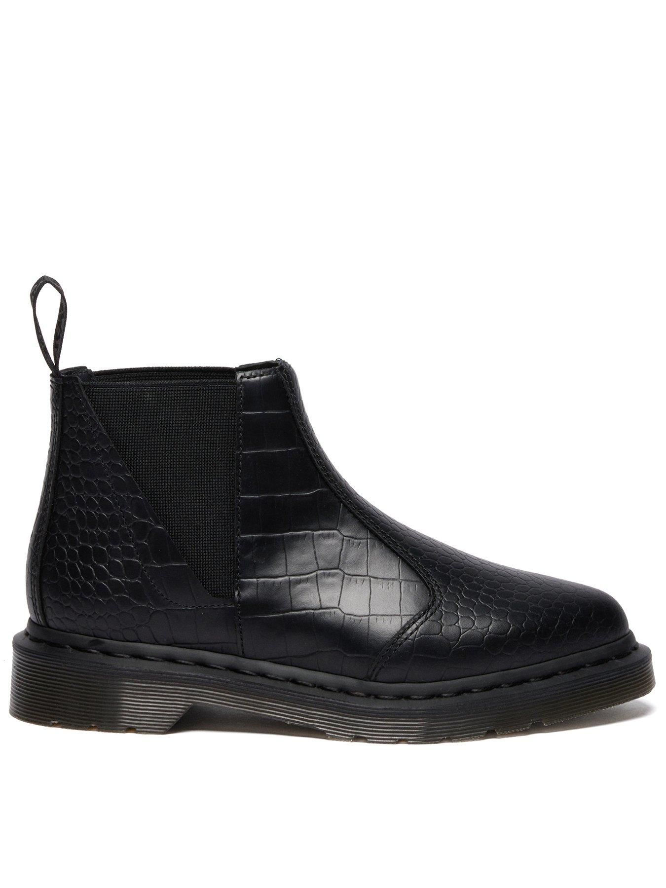 Dr Martens Bianca II Chelsea Boot Atlas Croc Emboss - Black