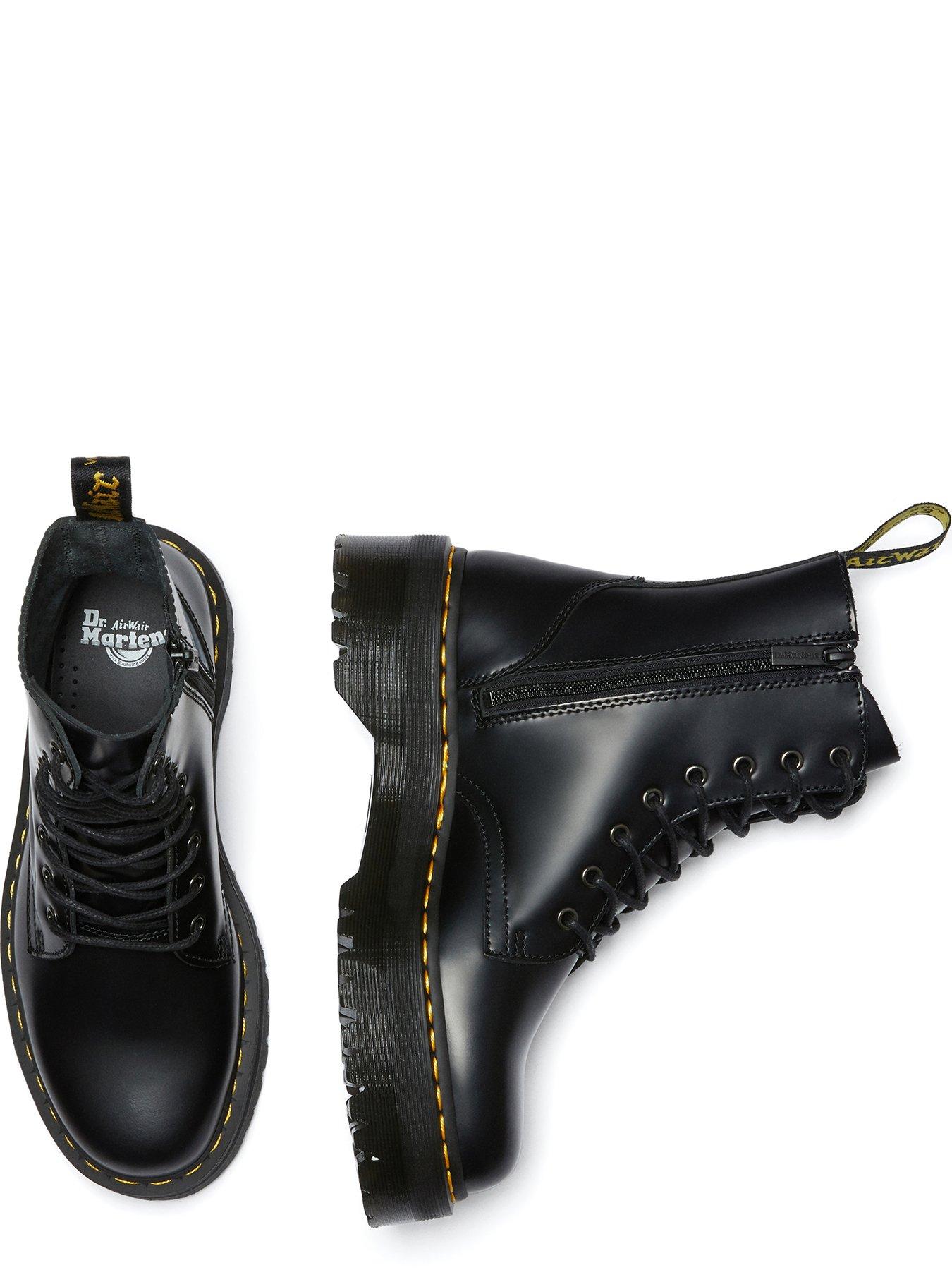 Image 5 of 7 of Dr Martens Jadon 8 Eye Boot Polished Smooth - Black