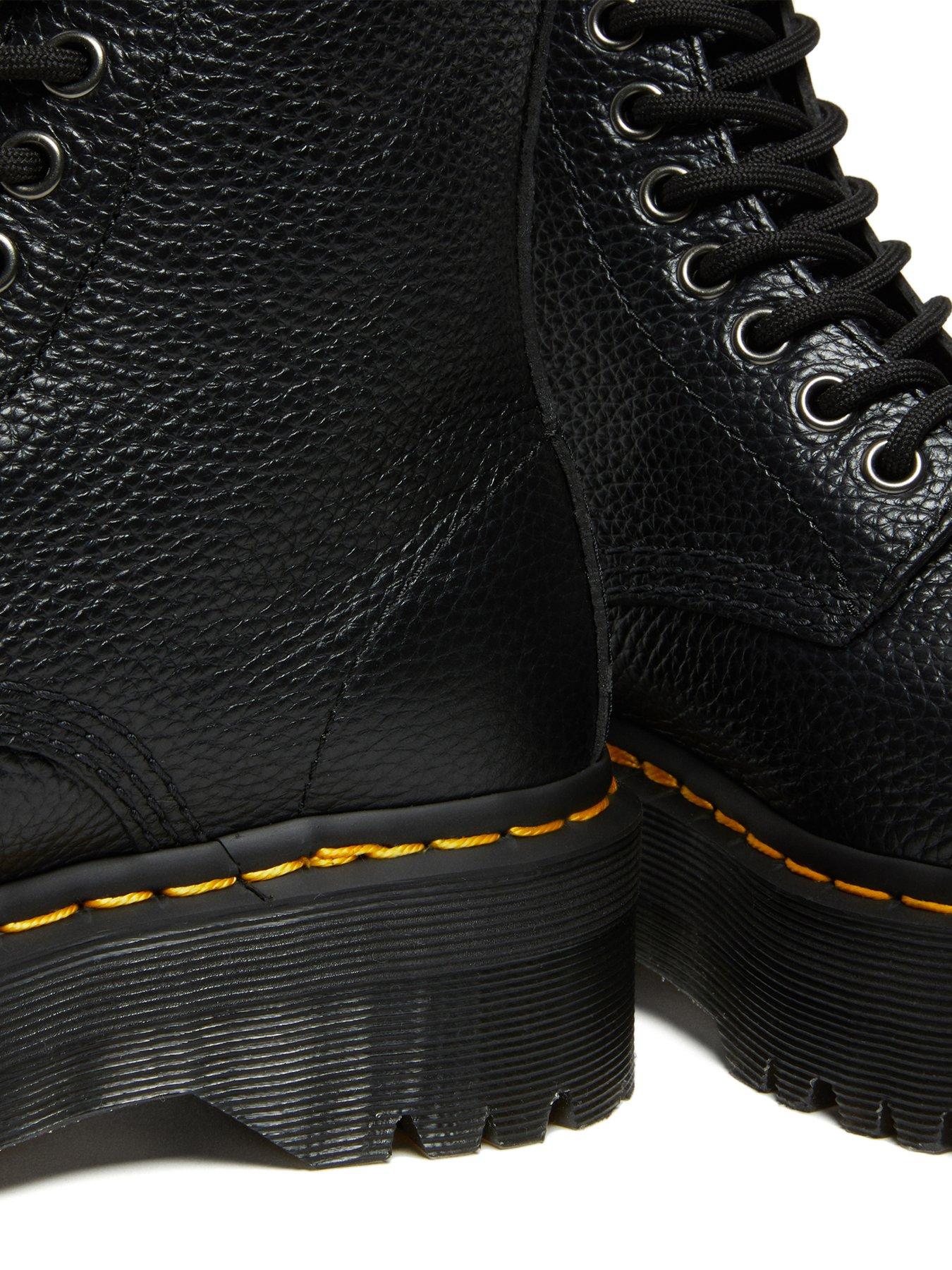 Image 6 of 7 of Dr Martens Sinclair Soft Leather Platform Boots - Black