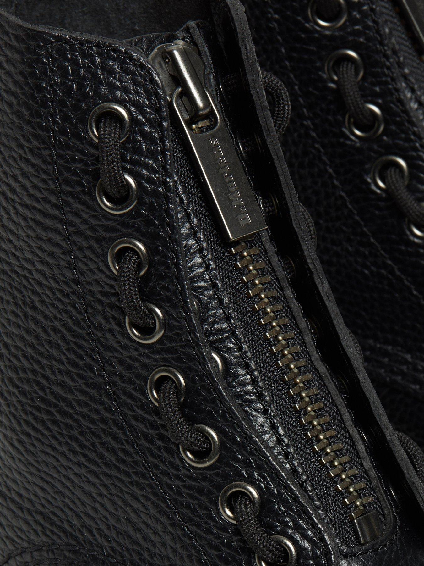 Image 7 of 7 of Dr Martens Sinclair Soft Leather Platform Boots - Black