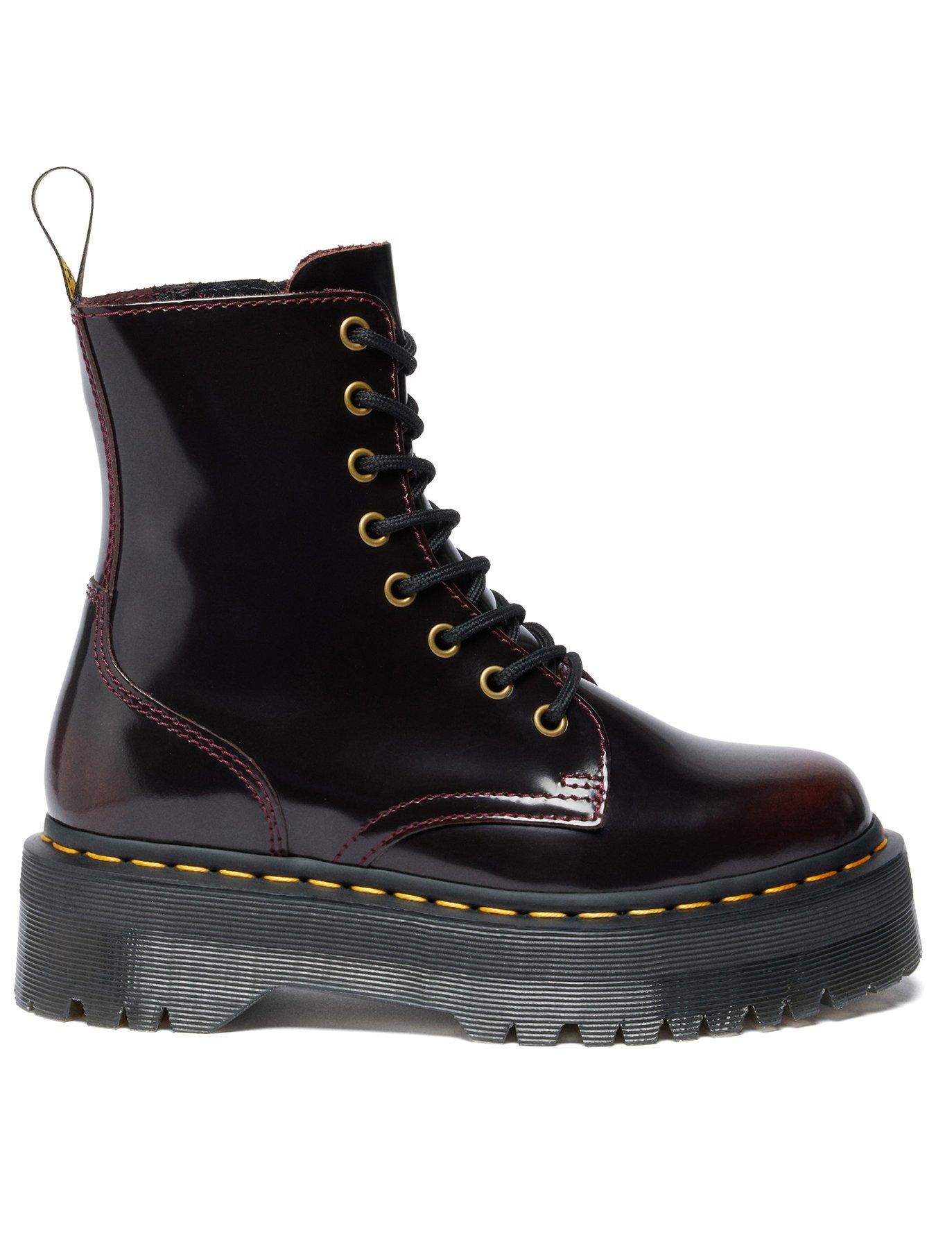 Dr Martens Jadon 8 Eye Boot Cherry Arcadia - Red