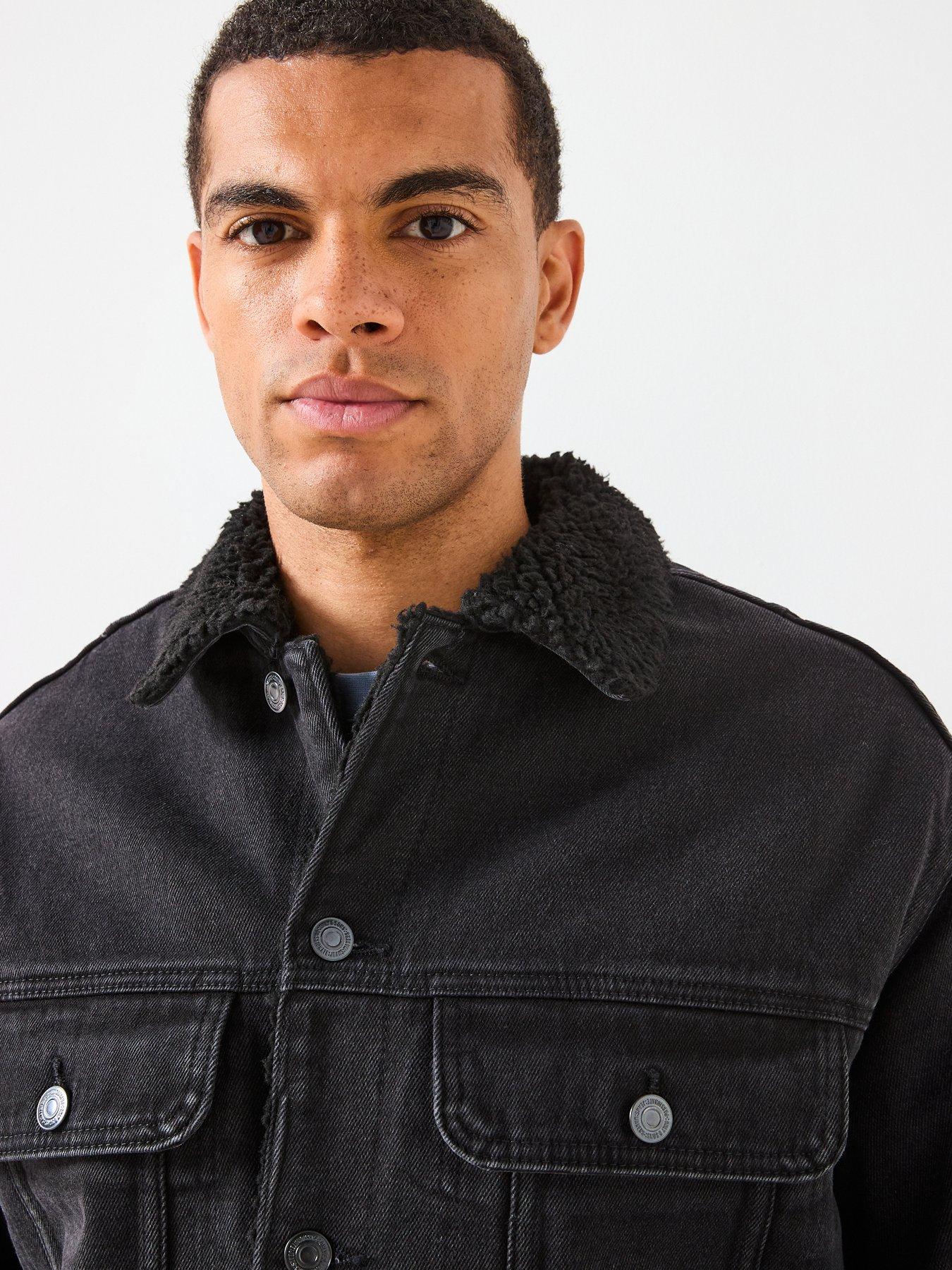 only-sons-wilson-sherpa-denim-jacket-blackoutfit