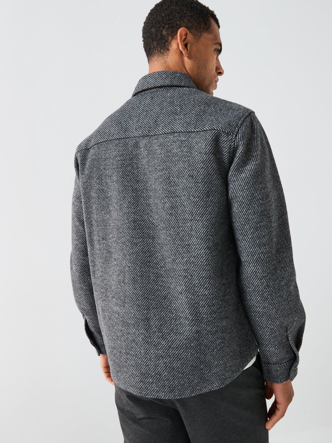 Image 2 of 6 of ONLY & SONS Micah Twill Overshirt - Grey