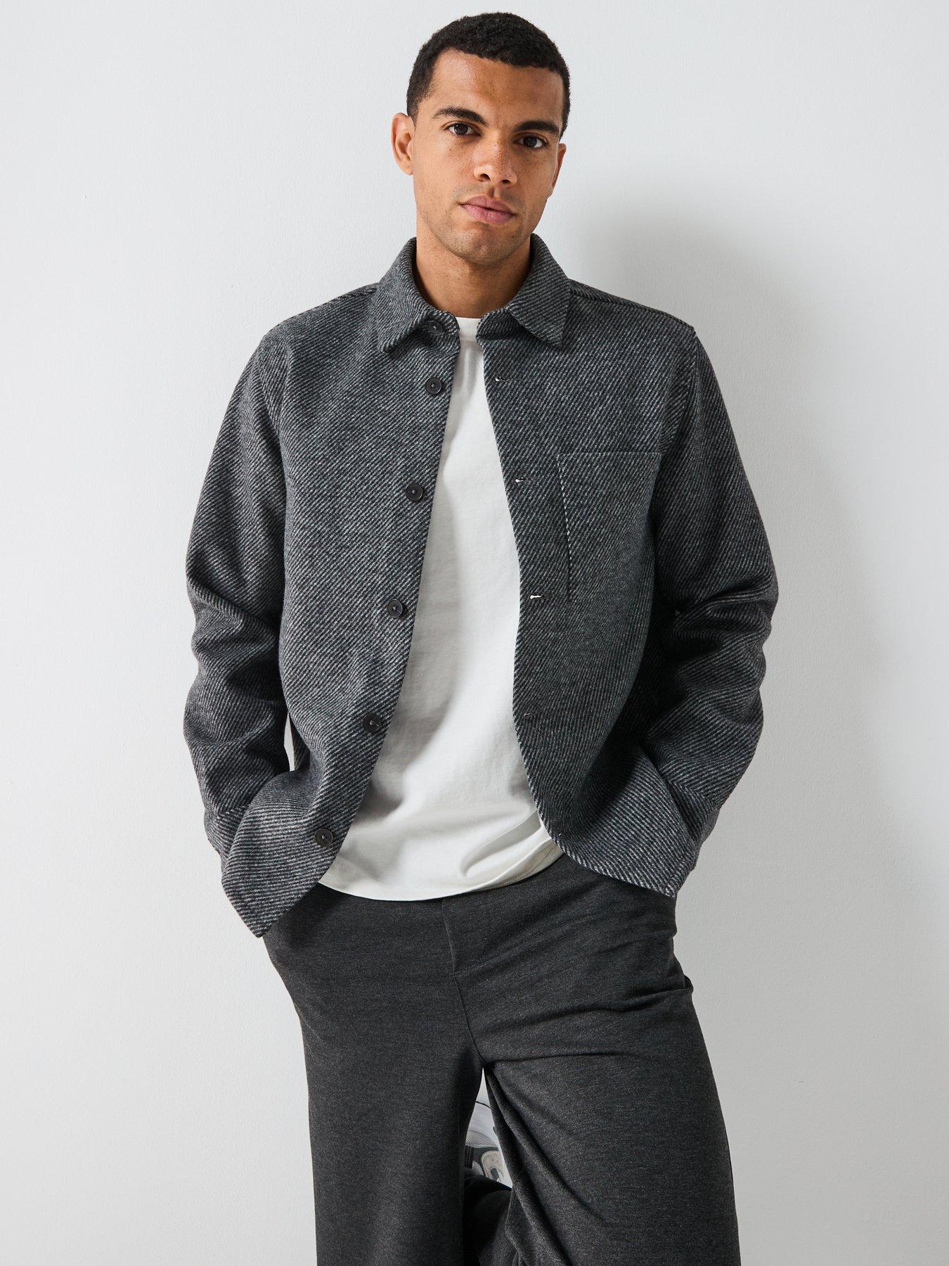 Image 6 of 6 of ONLY & SONS Micah Twill Overshirt - Grey