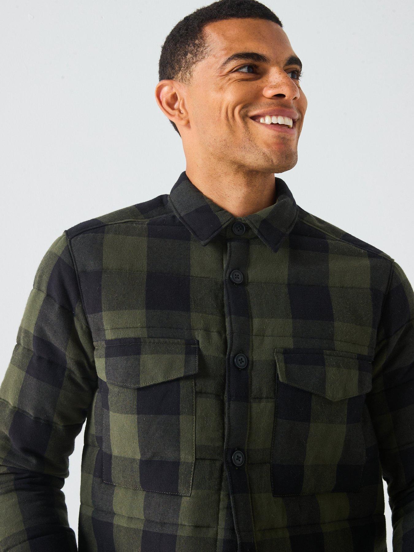 only-sons-gudmund-checked-shacket-greenoutfit