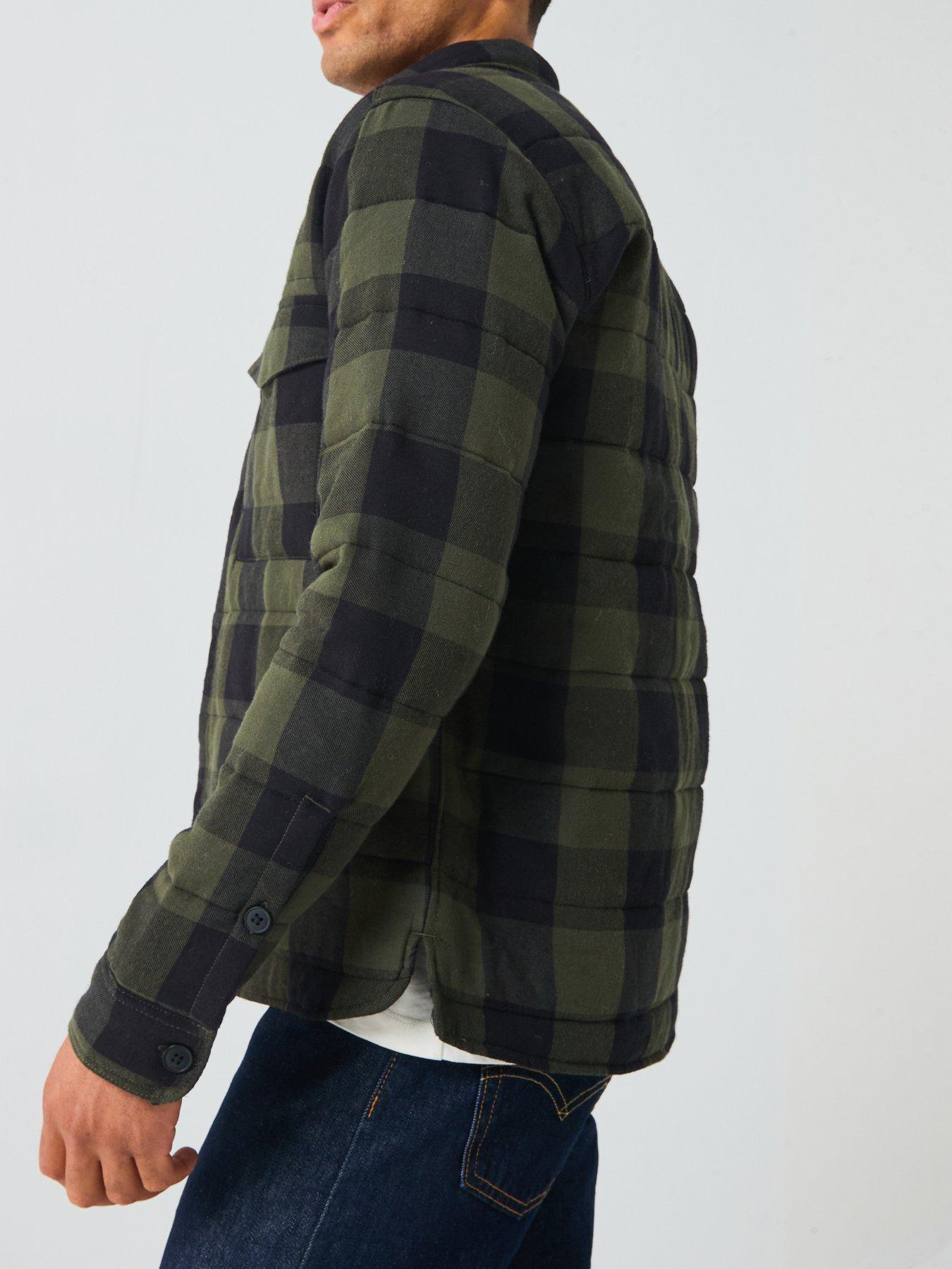 only-sons-gudmund-checked-shacket-greendetail
