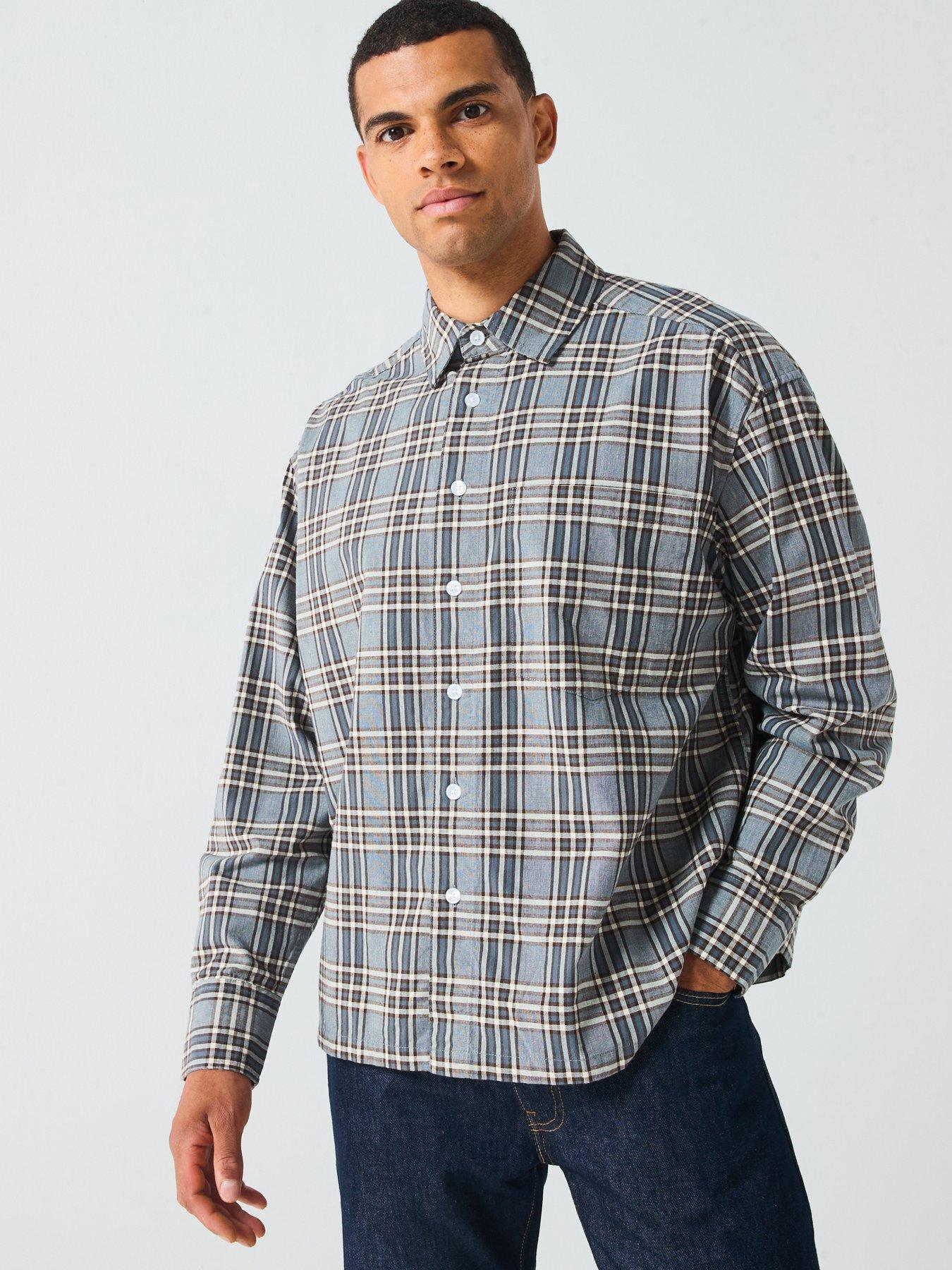 only-sons-elliot-brushed-check-shirt-greydetail