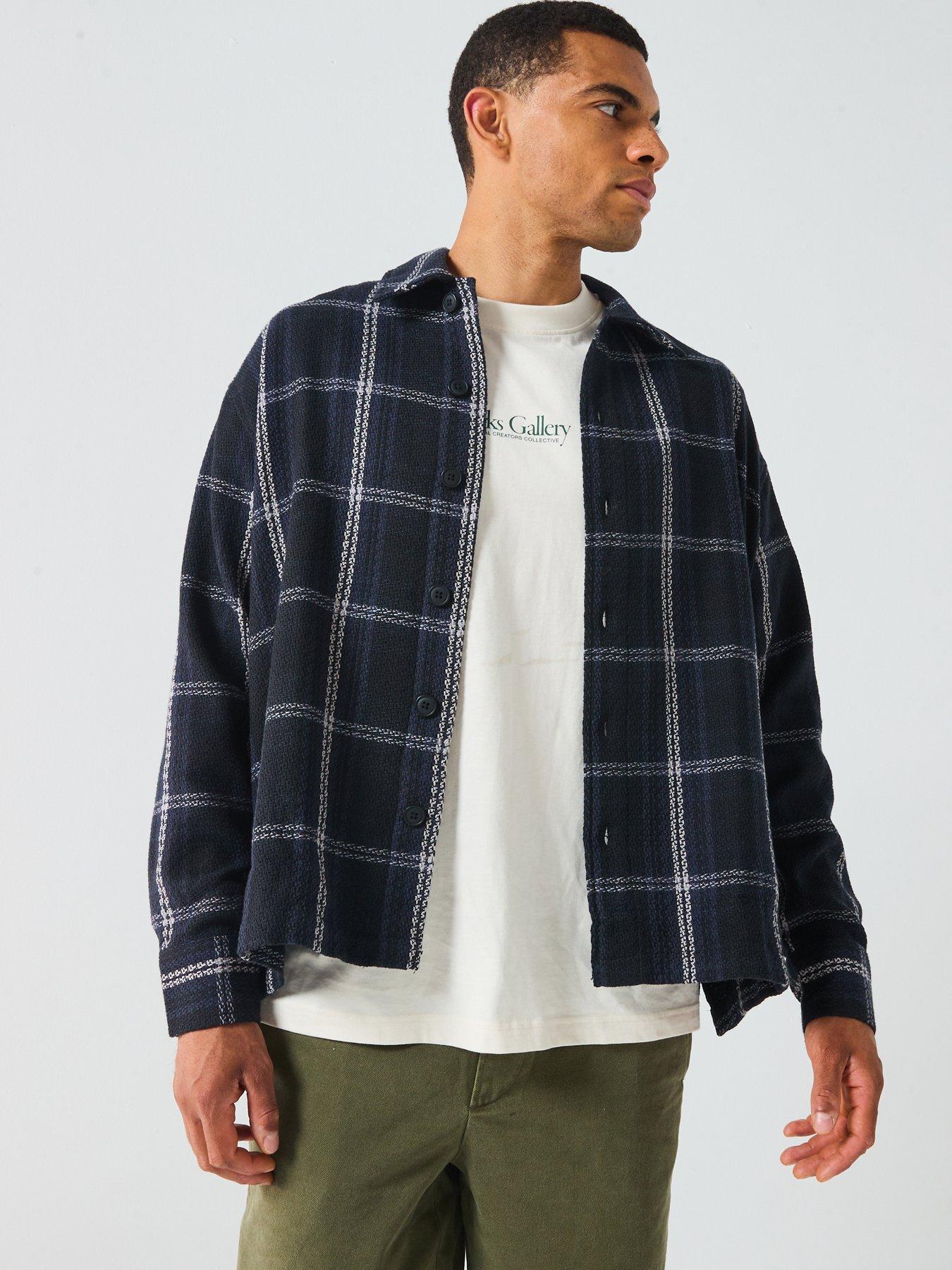 only-sons-kevin-basket-check-shirt-black