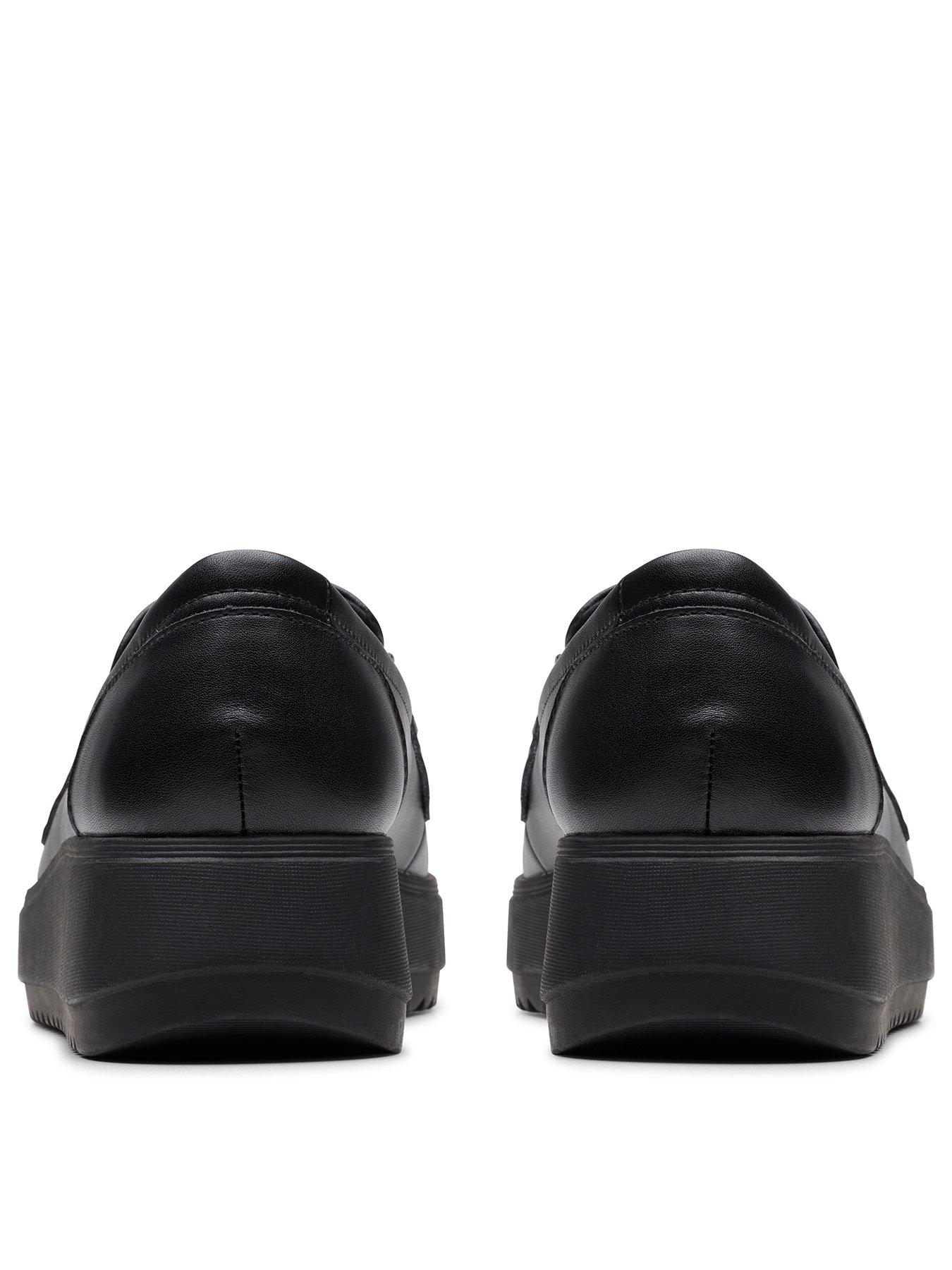 Image 3 of 6 of Clarks Zylah Top Leather Loafers - Black