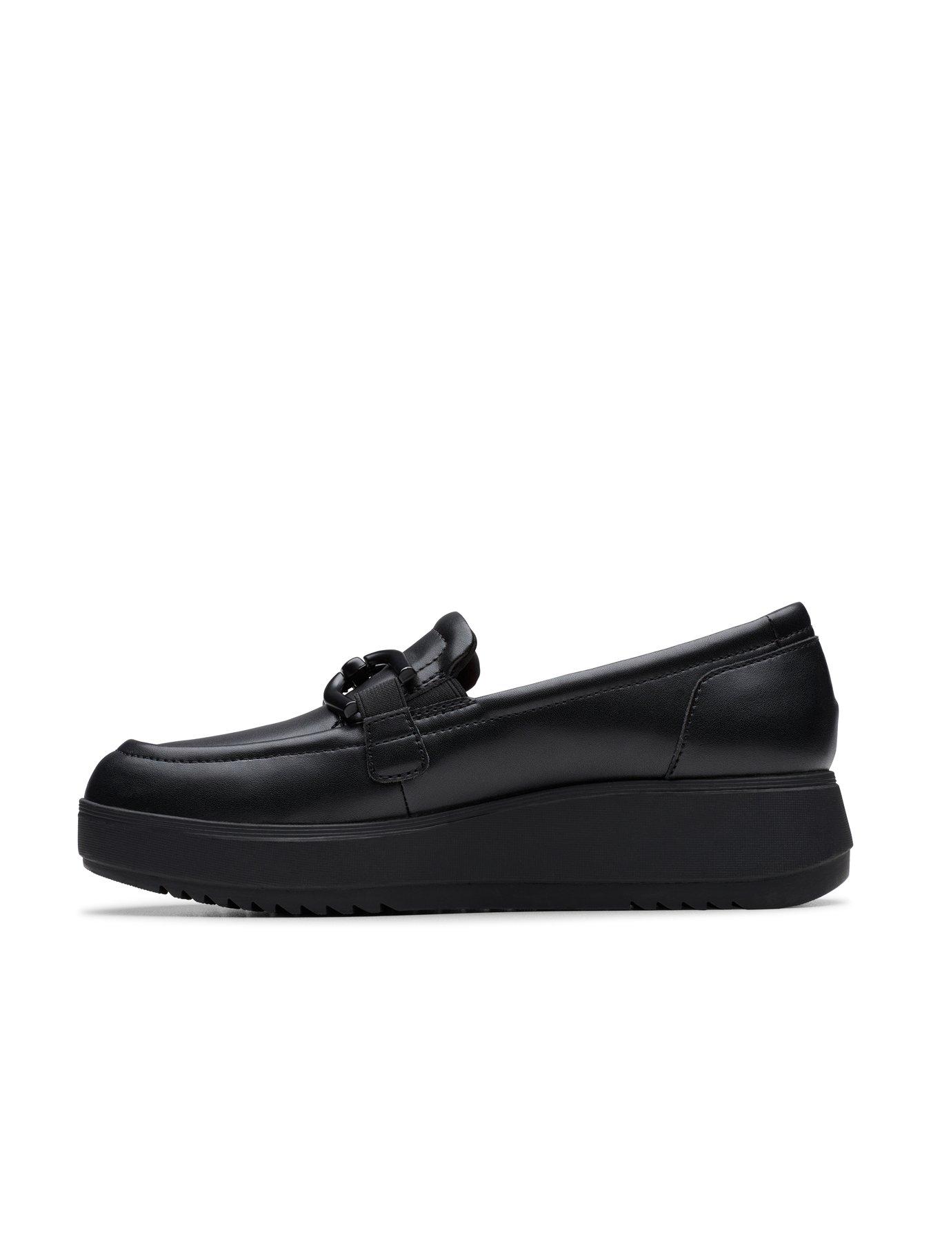 Image 6 of 6 of Clarks Zylah Top Leather Loafers - Black