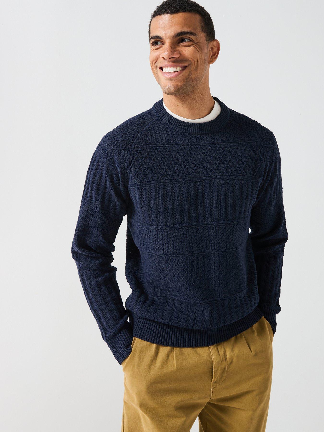 only-sons-alkan-crew-neck-knitted-jumper-navy