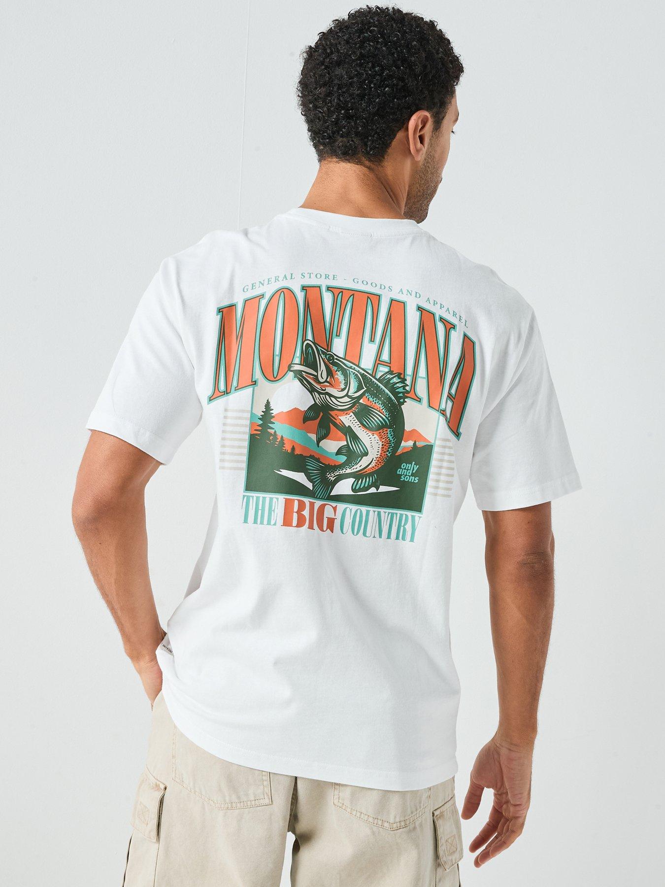 ONLY & SONS Montana Graphic T-Shirt - White