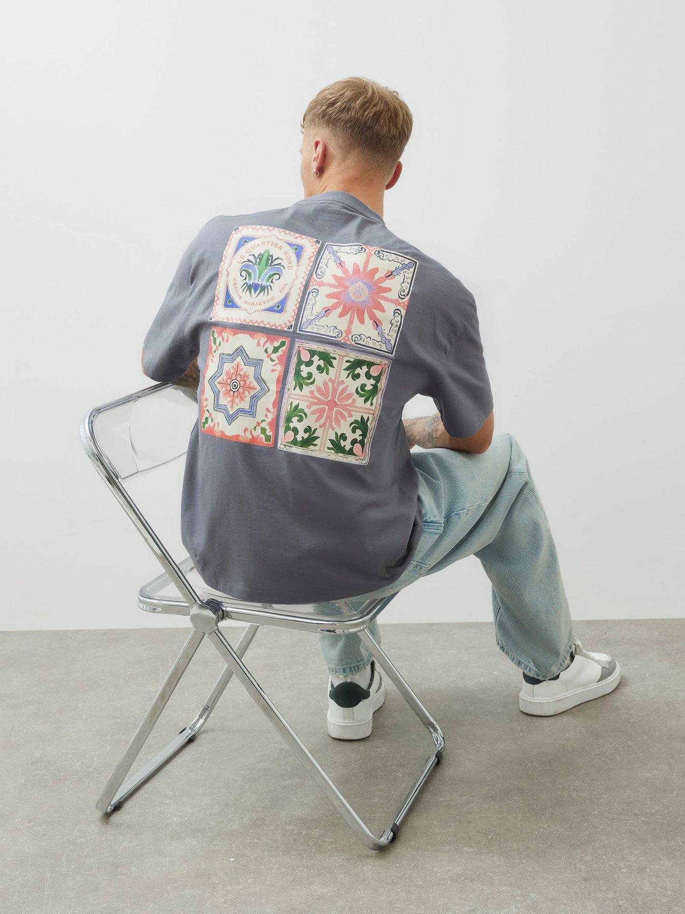 river-island-tile-print-t-shirt-dark-greystillFront