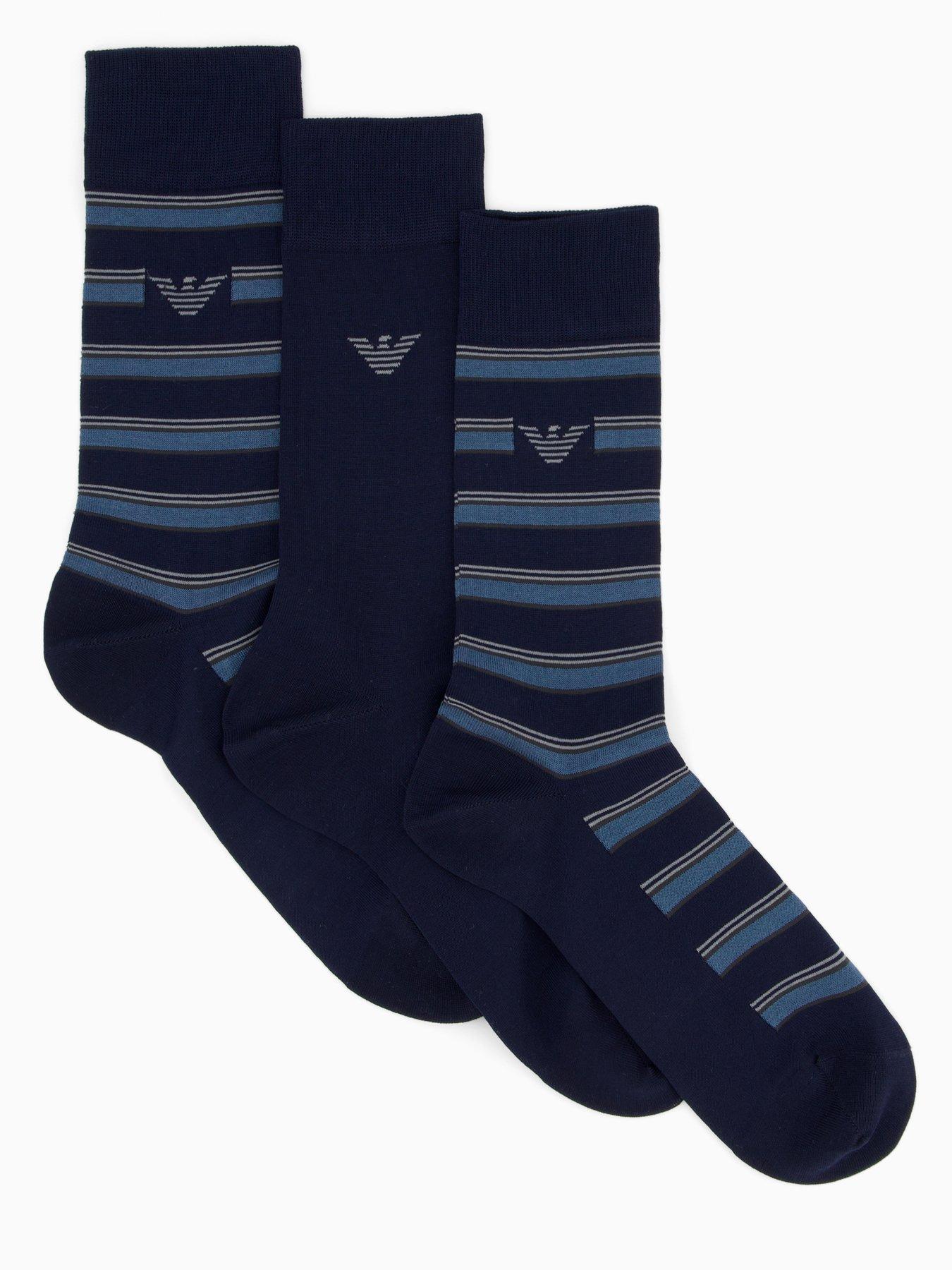 emporio-armani-bodywear-3-pack-pattern-crew-socks-bluefront