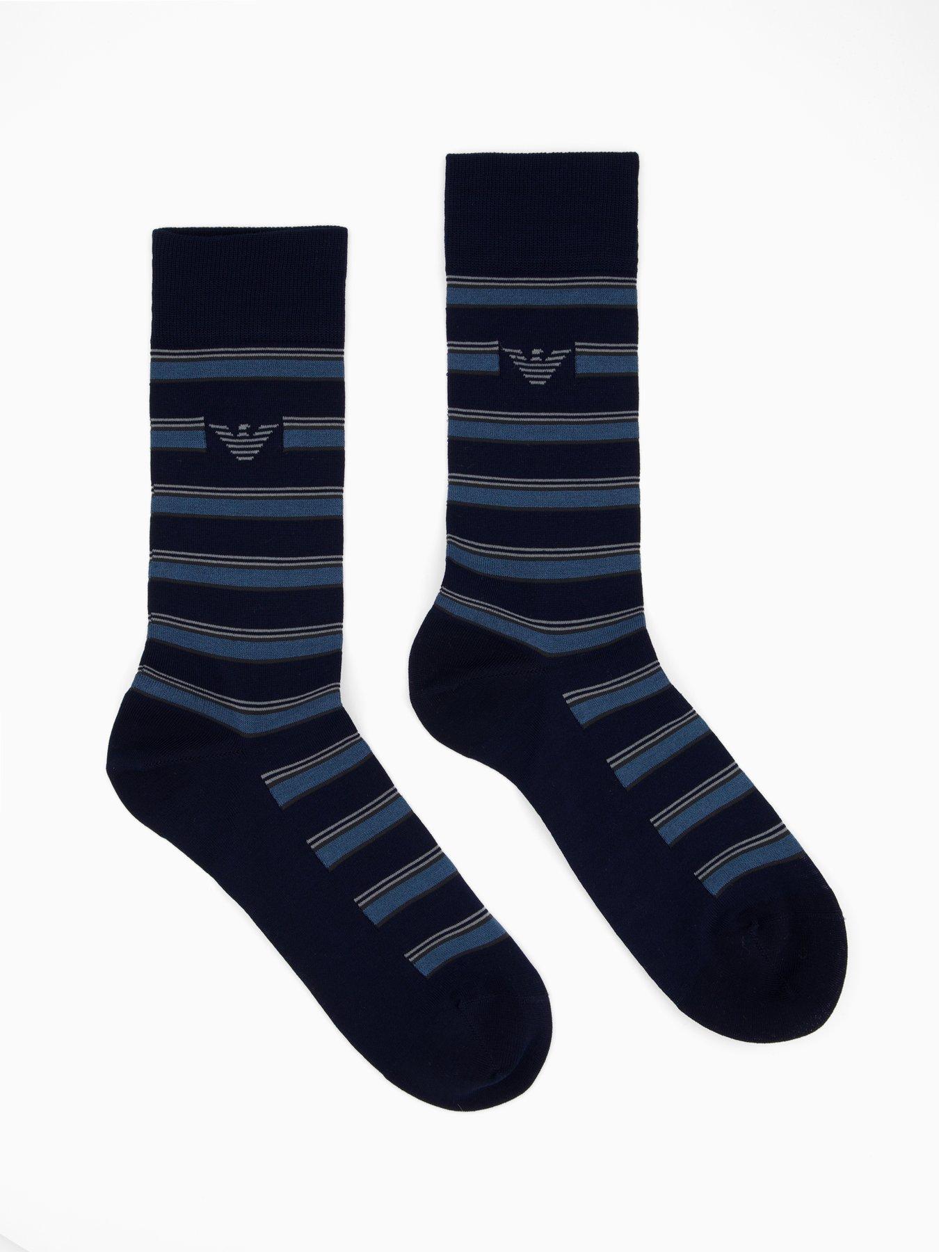 emporio-armani-bodywear-3-pack-pattern-crew-socks-bluestillFront
