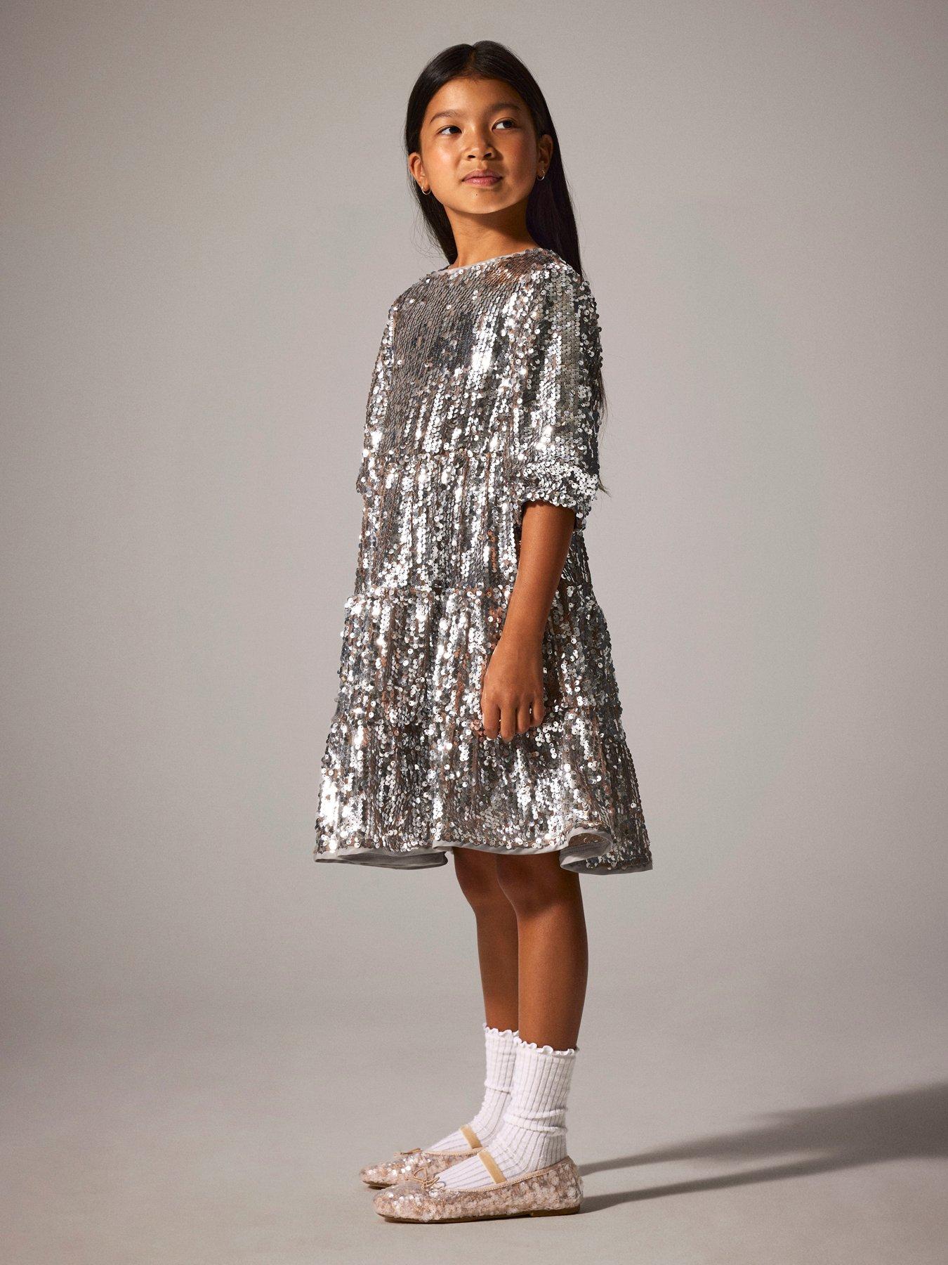 name-it-girls-sequin-34-sleeve-dress-silver