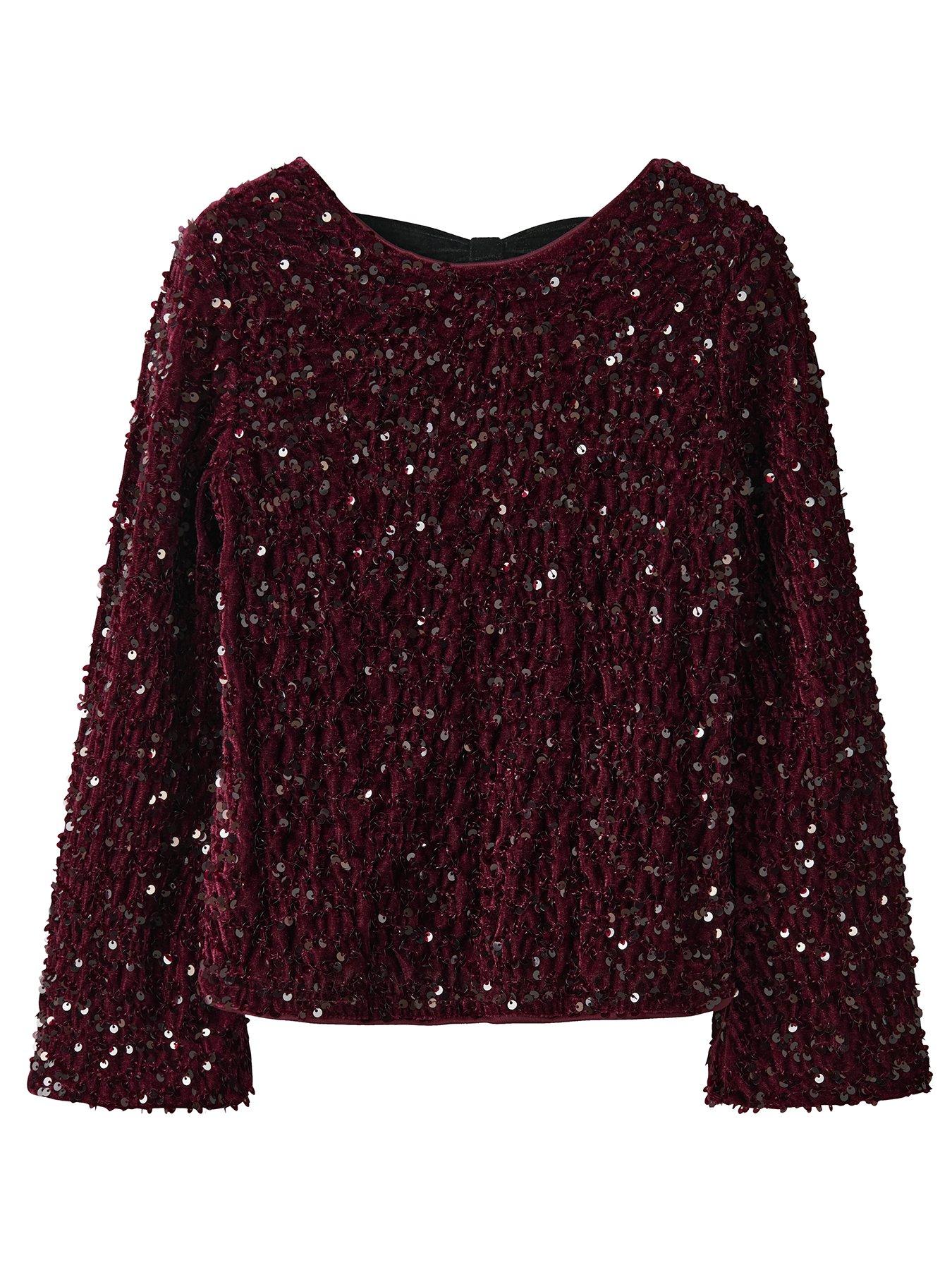name-it-girls-bow-back-sequin-long-sleeve-top-dark-redstillFront