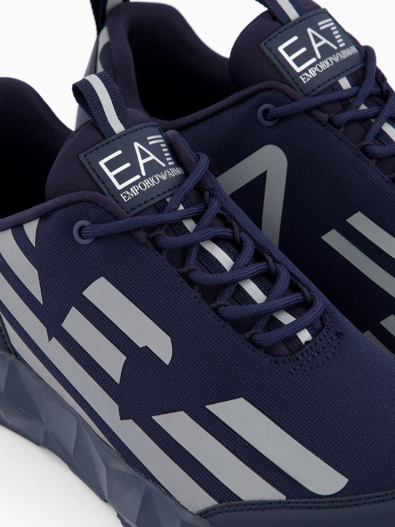 Image 5 of 7 of EA7 Emporio Armani Kombat Eagle Logo Trainers - Navy