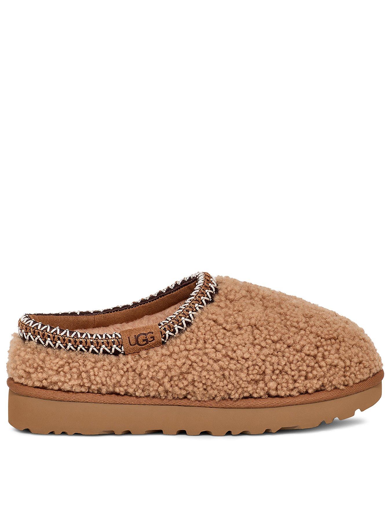 UGG Tasman Maxi Curly Slippers - Chestnut Brown