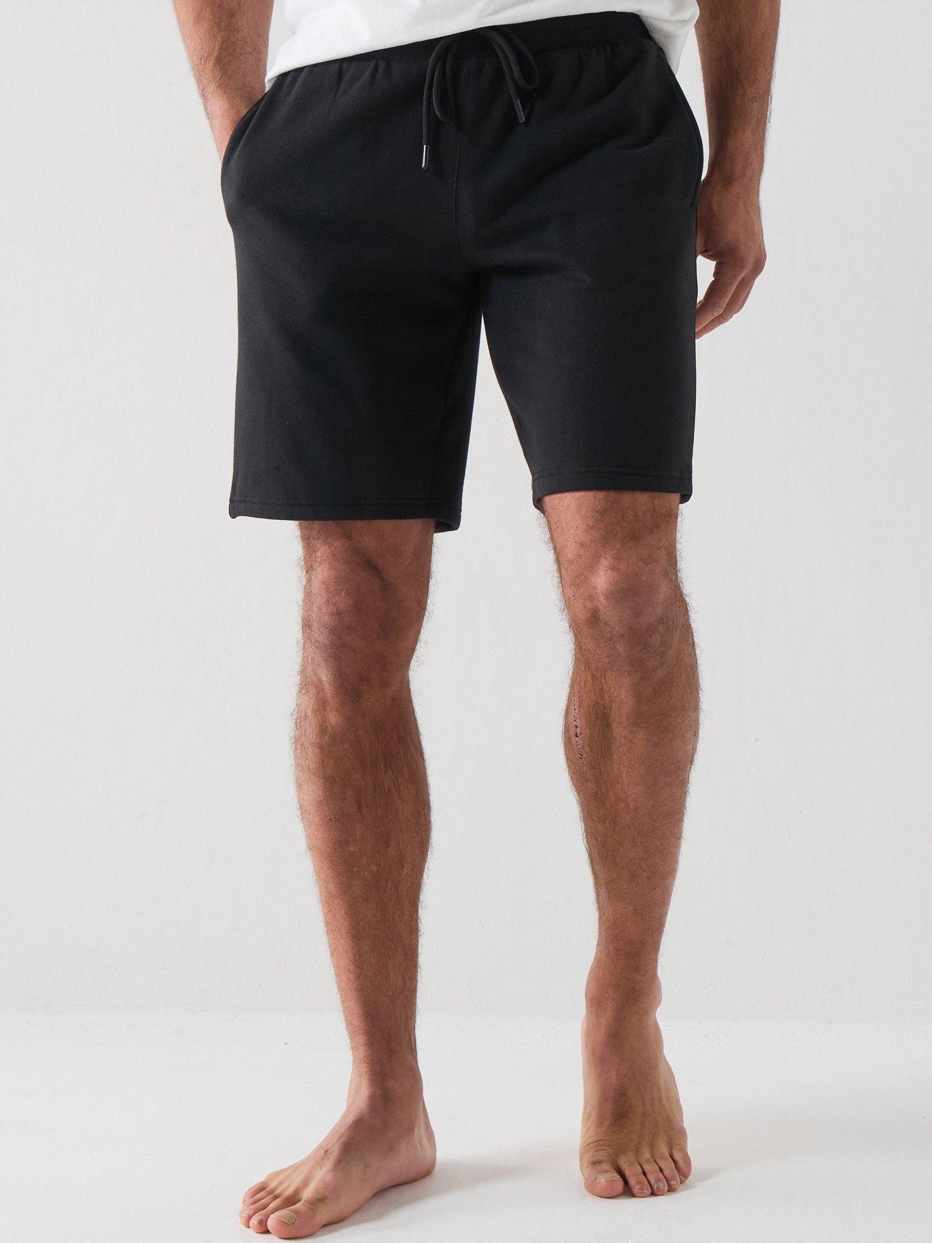 Emporio Armani Bodywear Emporio Armani Bodywear Basic Terry Tape Lounge Shorts - Black
