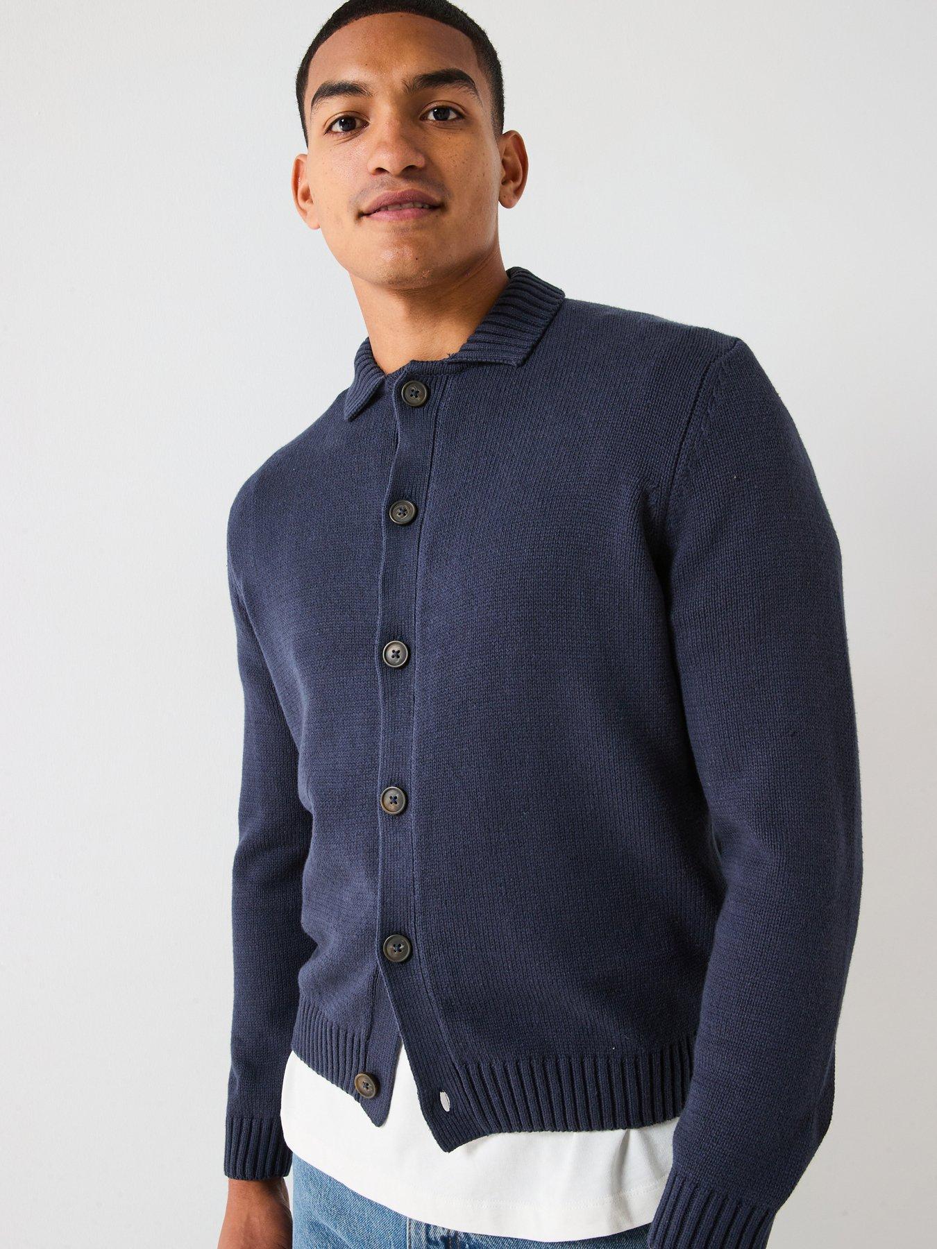 only-sons-jacob-knitted-cardigan-navy