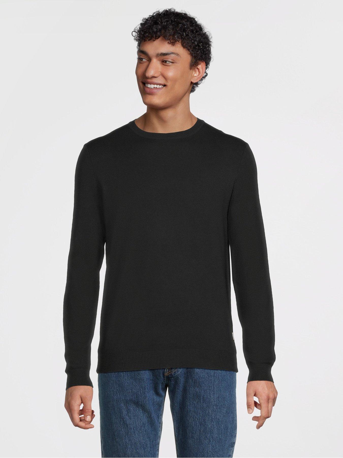 only-sons-loui-crew-fine-knitted-jumper-black
