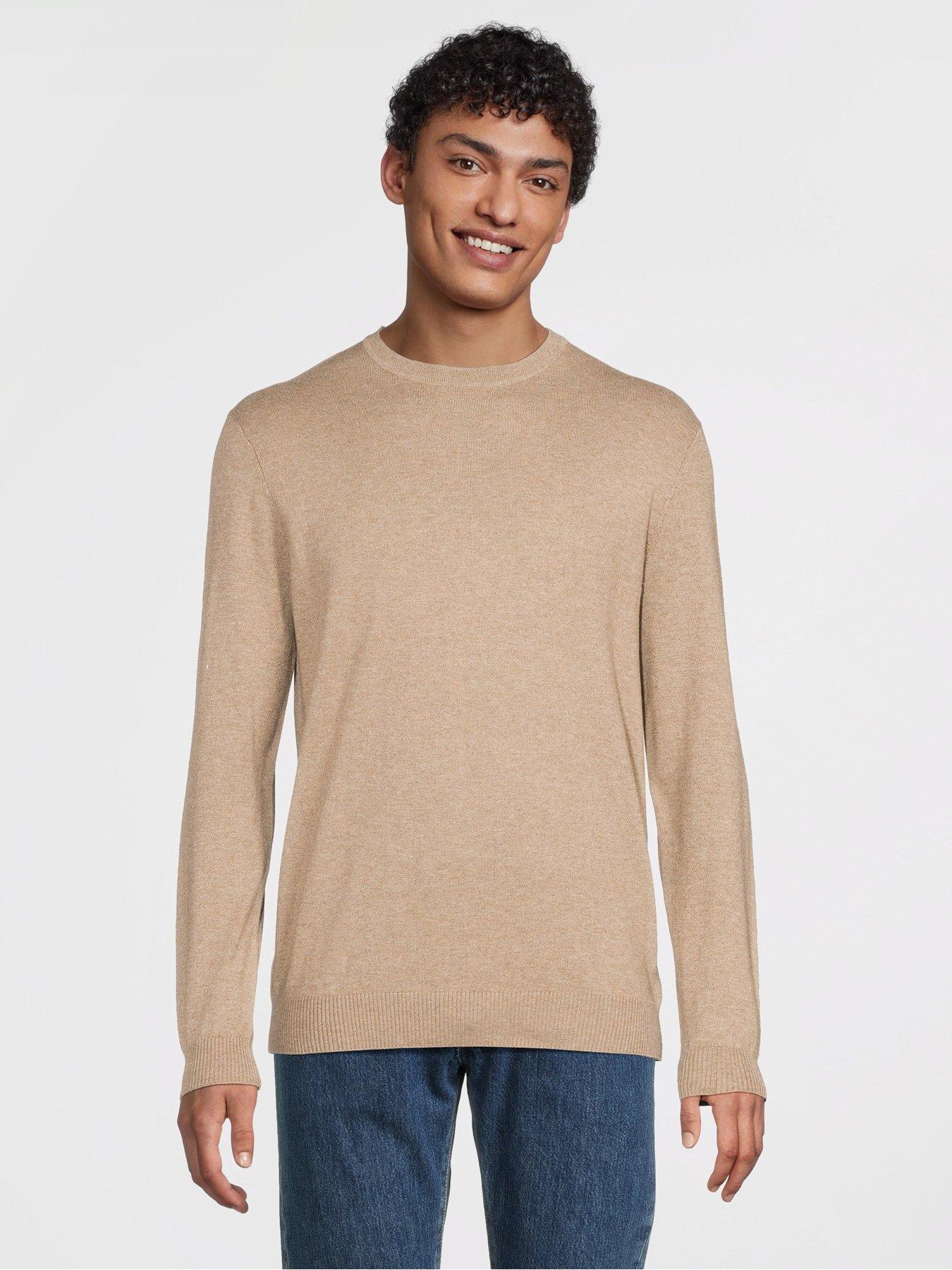 ONLY & SONS Loui Crew Fine Knitted Jumper - Beige