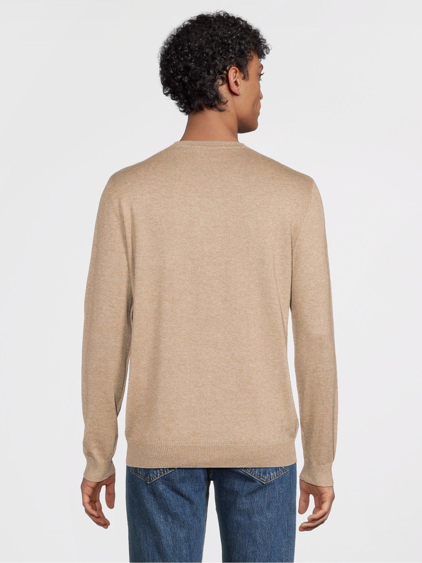only-sons-loui-crew-fine-knitted-jumper-beigestillFront
