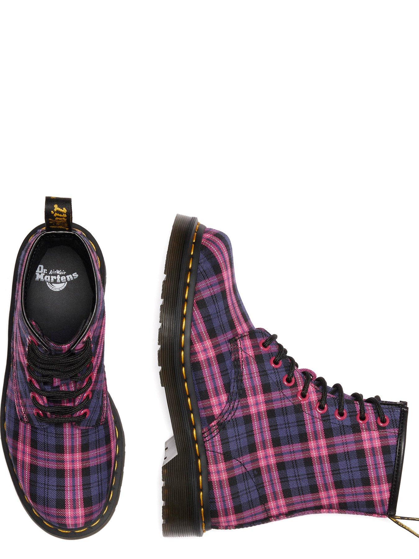 Image 5 of 7 of Dr Martens 1460 8 Eye Boot Pink Tartan - Multi