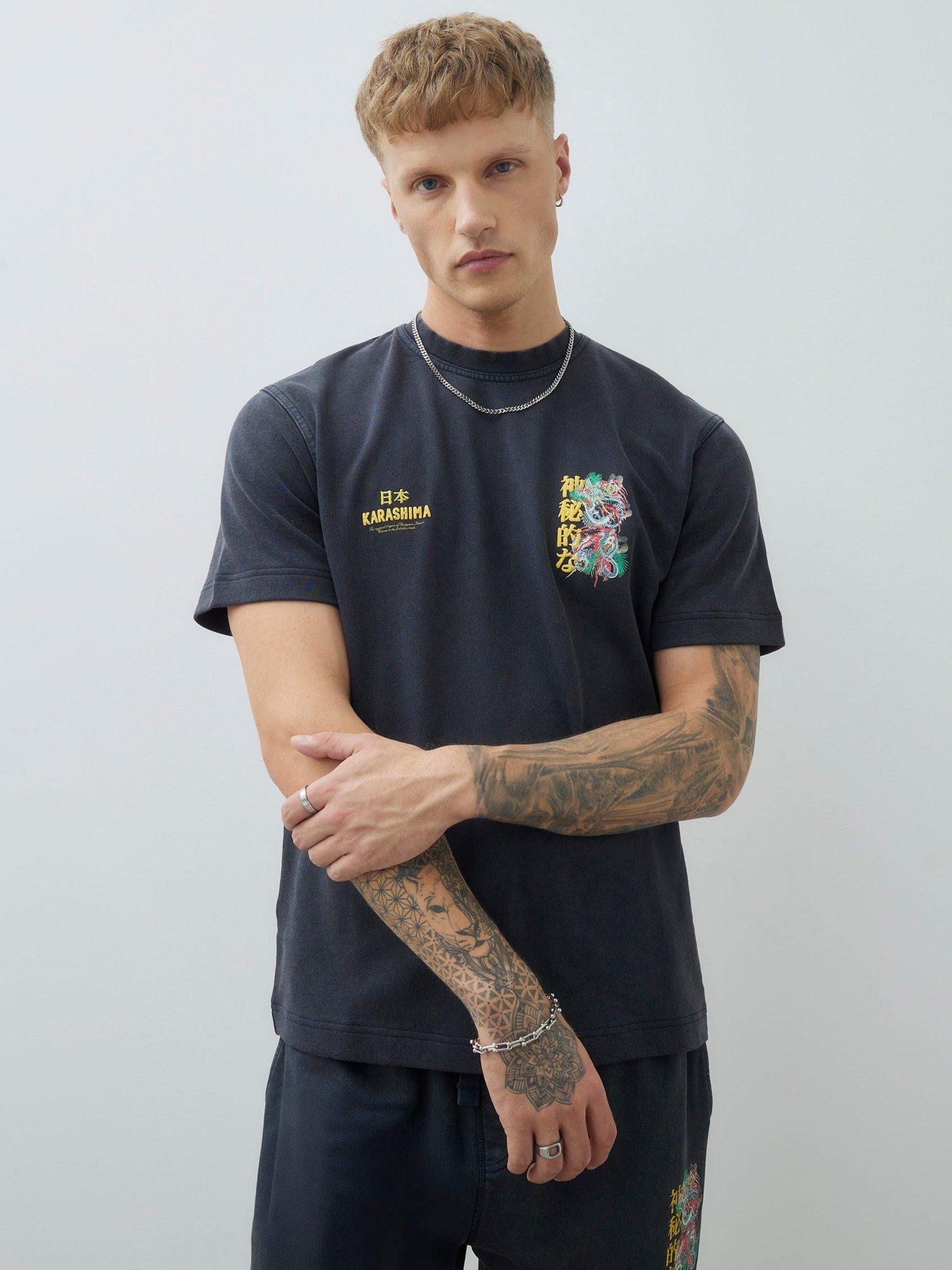 river-island-short-sleeve-regular-fit-loopback-japan-t-shirt-blackoutfit