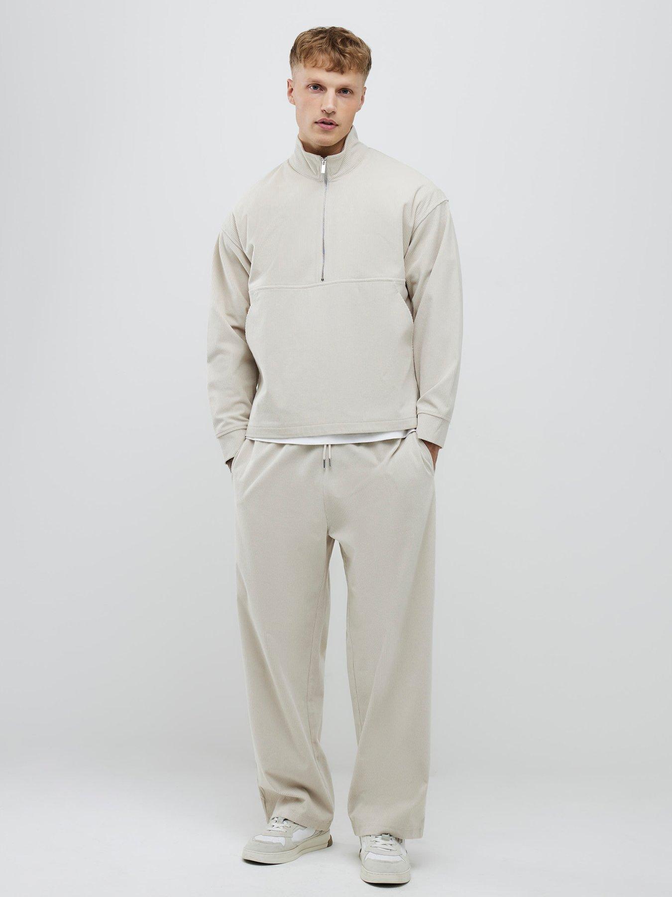 river-island-long-sleeve-cord-funnel-neck-sweatshirt-beigeback