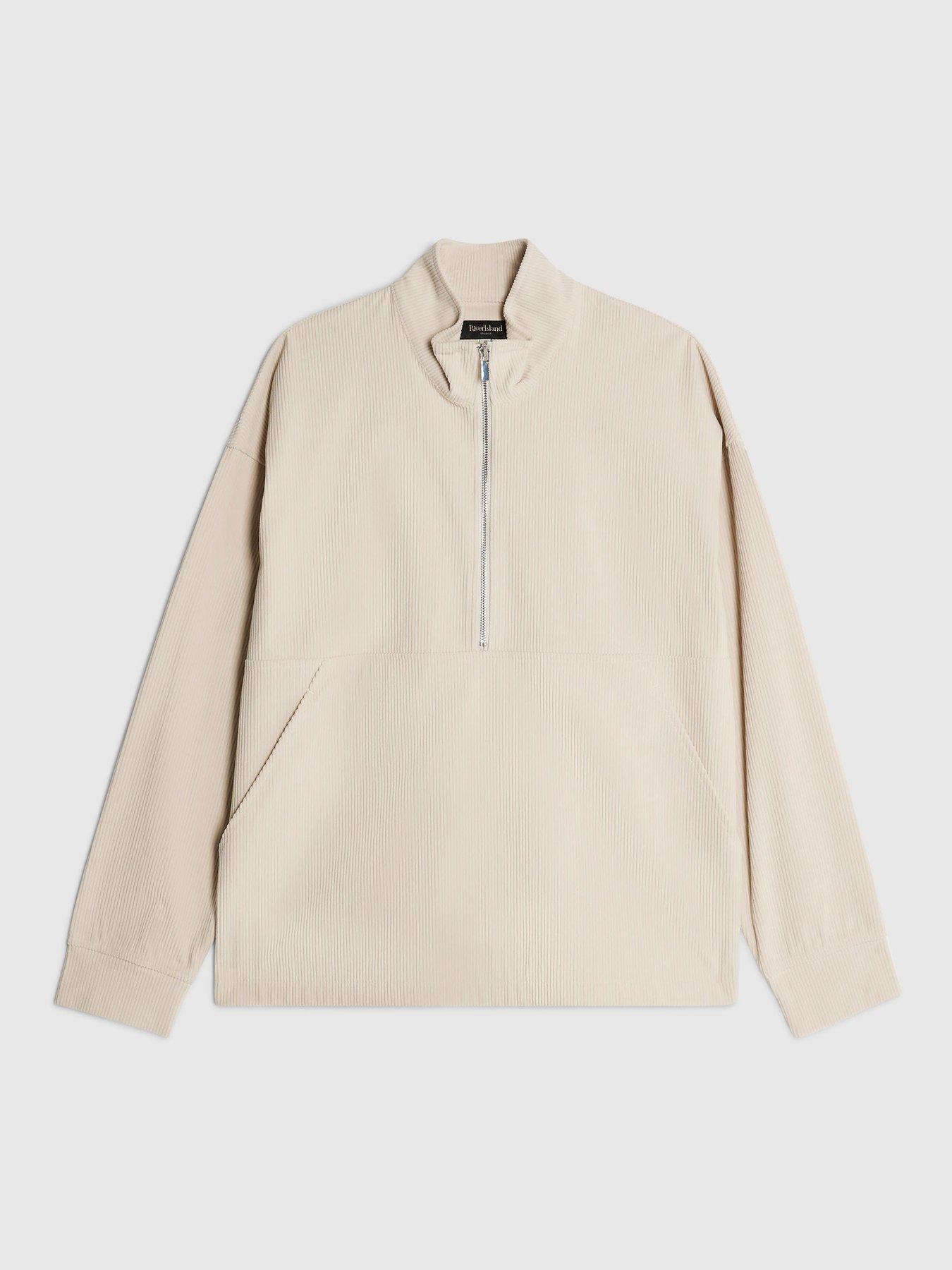 river-island-long-sleeve-cord-funnel-neck-sweatshirt-beigedetail
