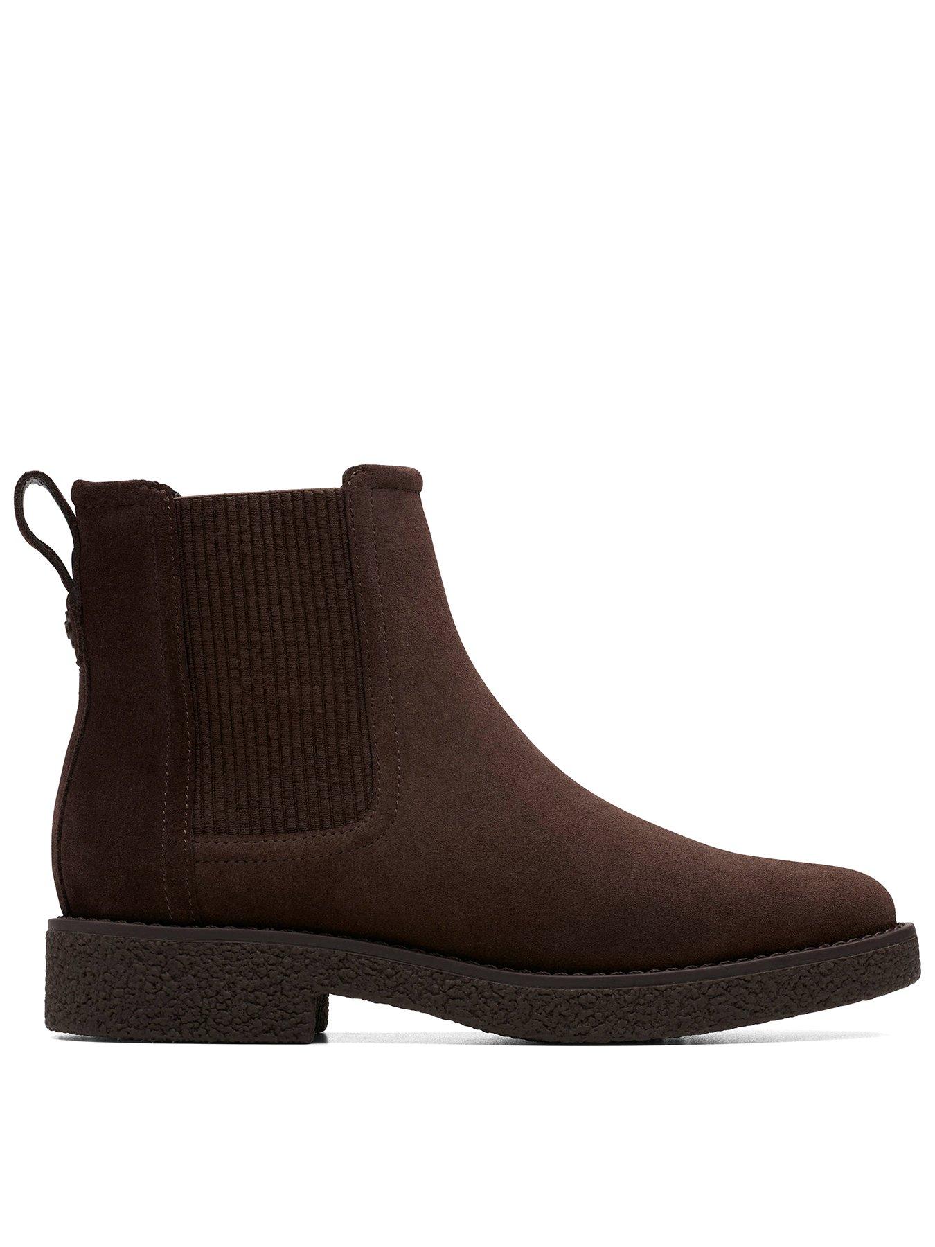 Clarks Nella Top Boots - Brown