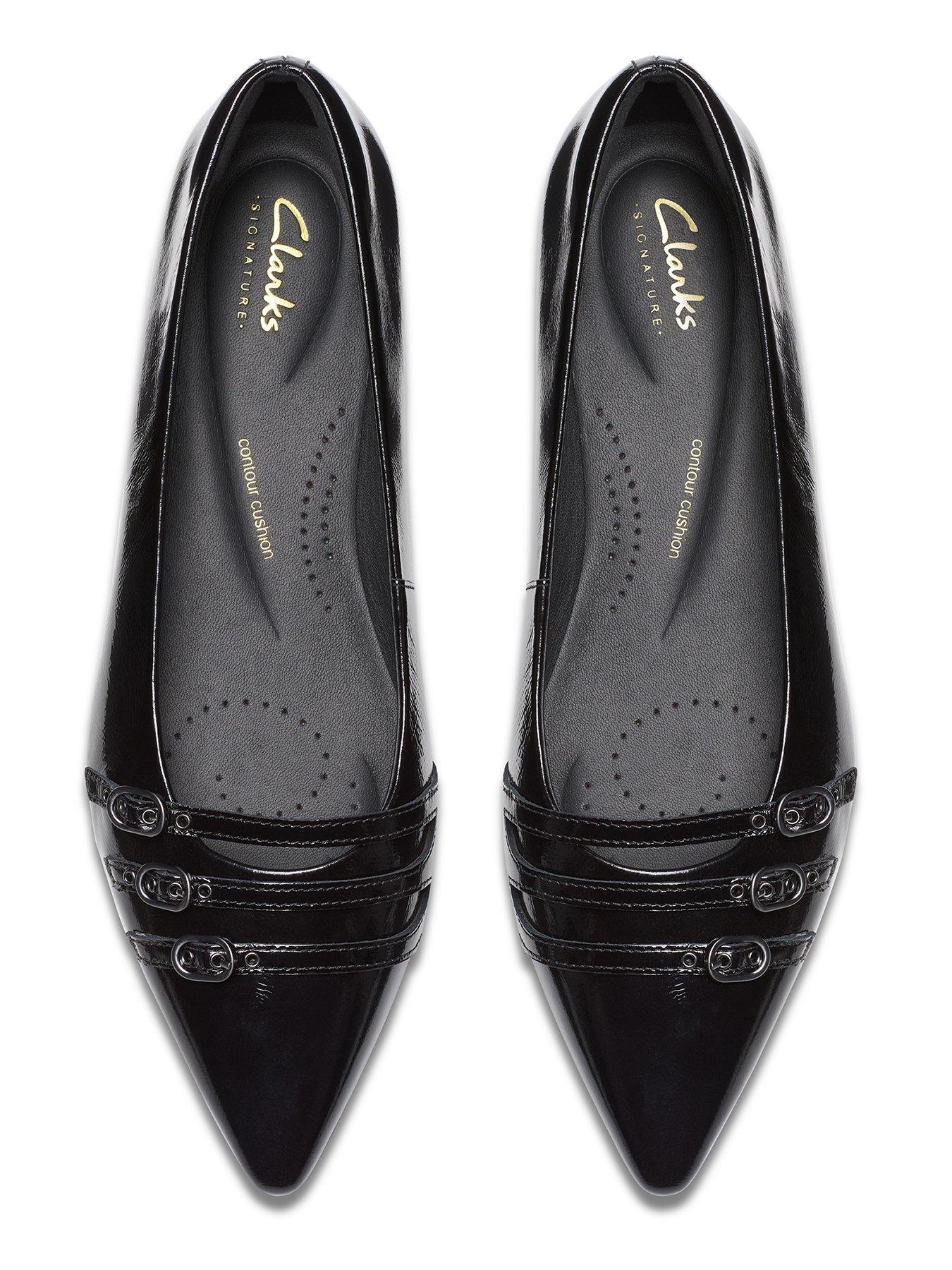 Image 4 of 6 of Clarks Sensa15 Strap Leather Ballerinas - Black