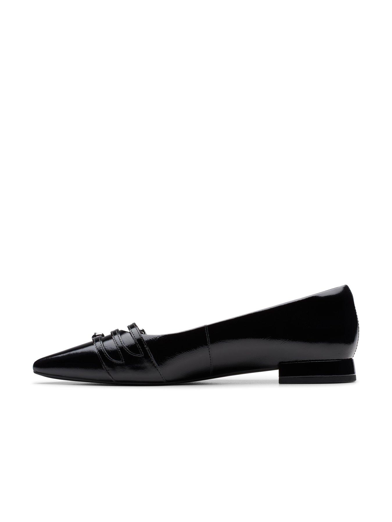 Image 6 of 6 of Clarks Sensa15 Strap Leather Ballerinas - Black