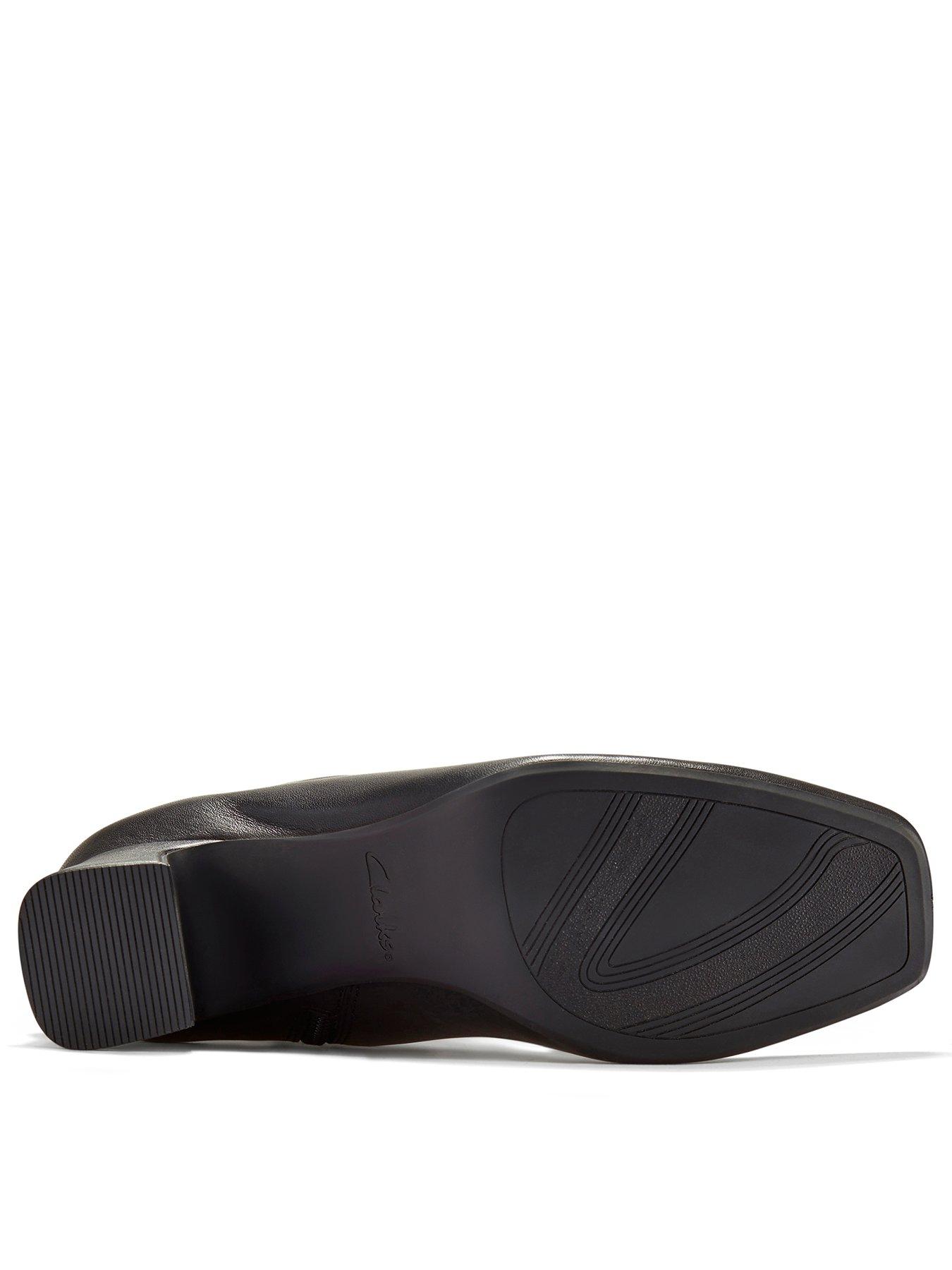 Image 3 of 6 of Clarks Fernie Zip Leather Boots - Black