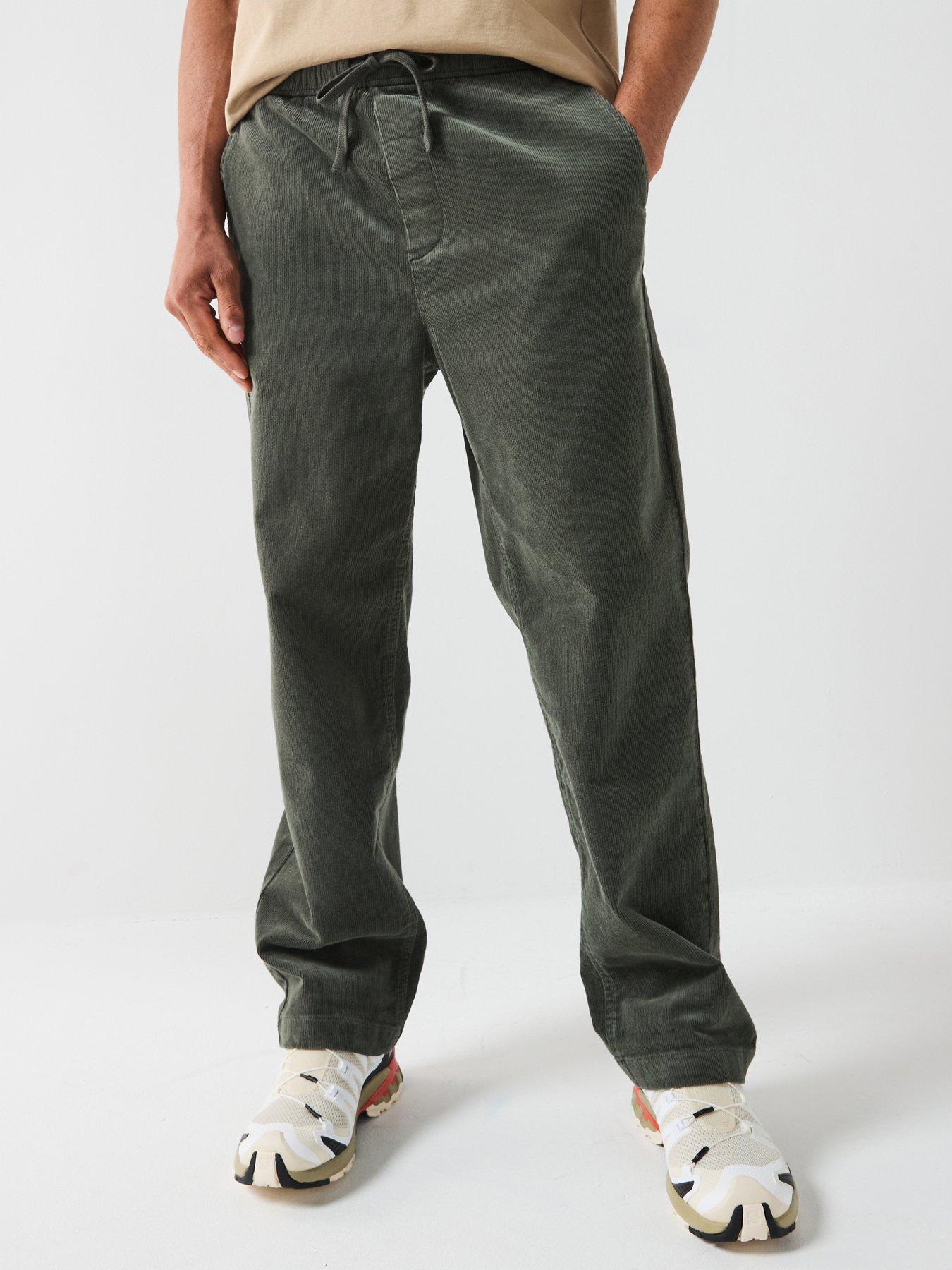 only-sons-loose-fit-cord-casual-trousers-dark-grey