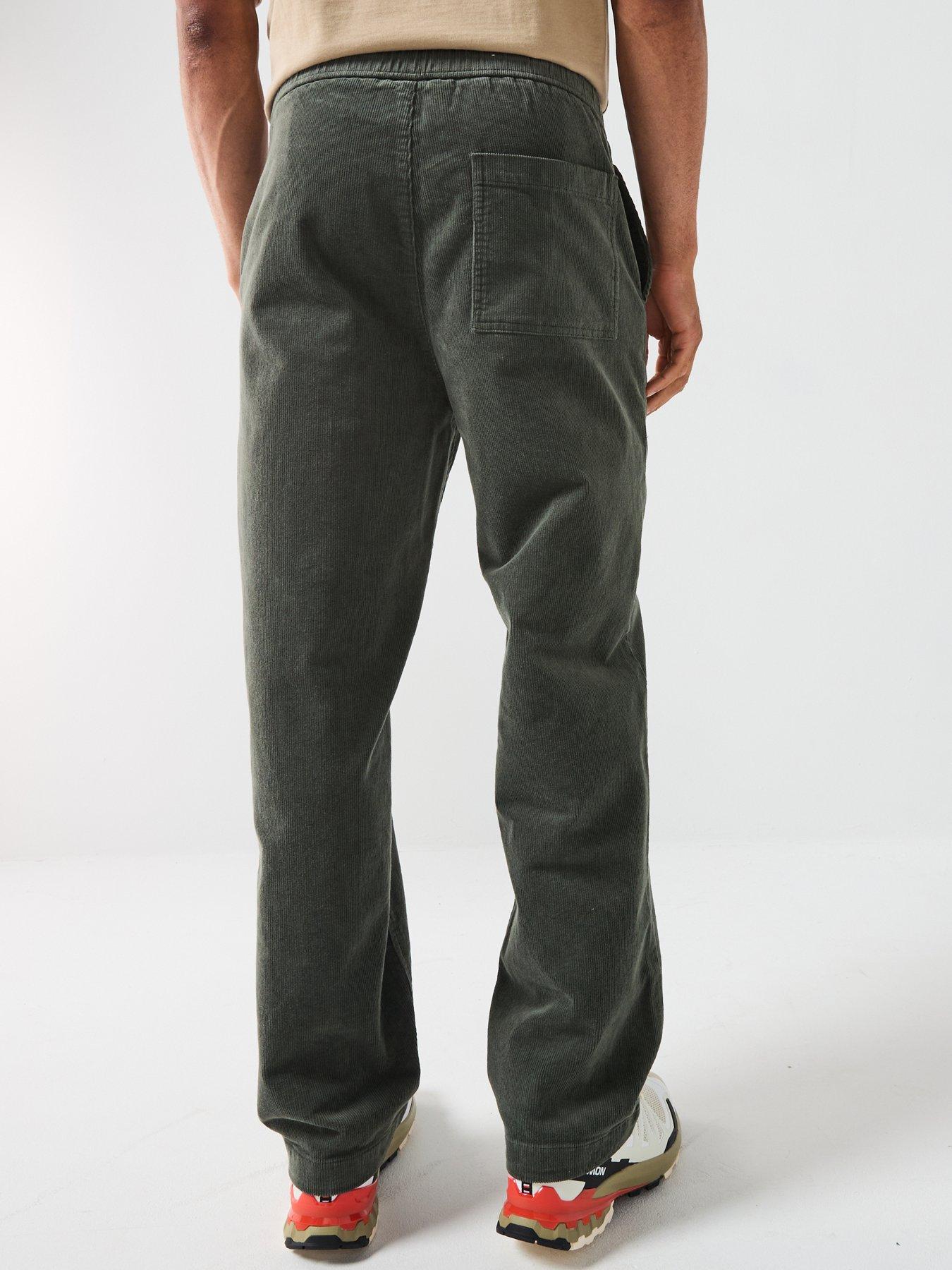 only-sons-loose-fit-cord-casual-trousers-dark-greystillFront