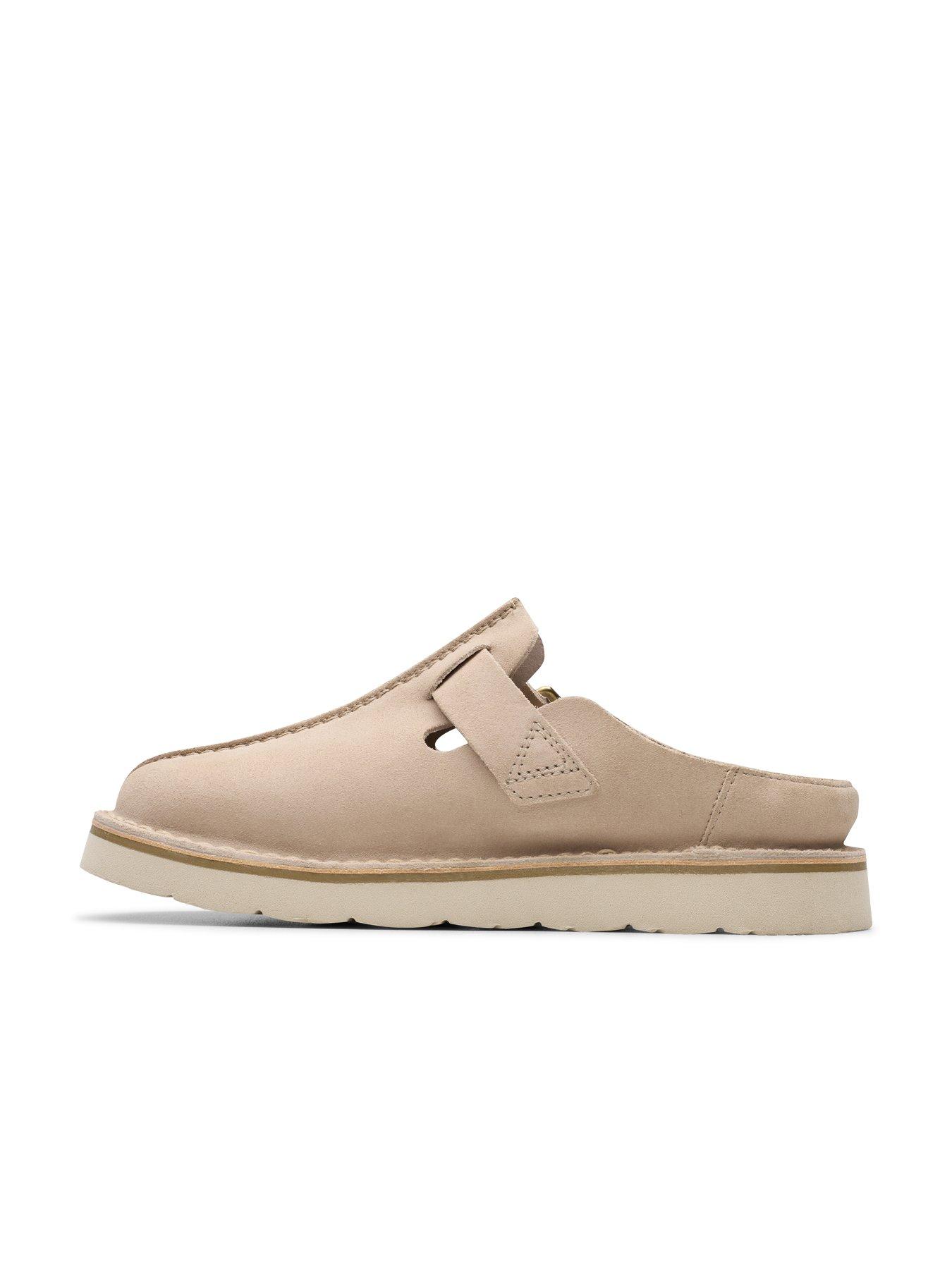 Image 6 of 6 of Clarks Solsbury Mule. Suede Shoes - Beige