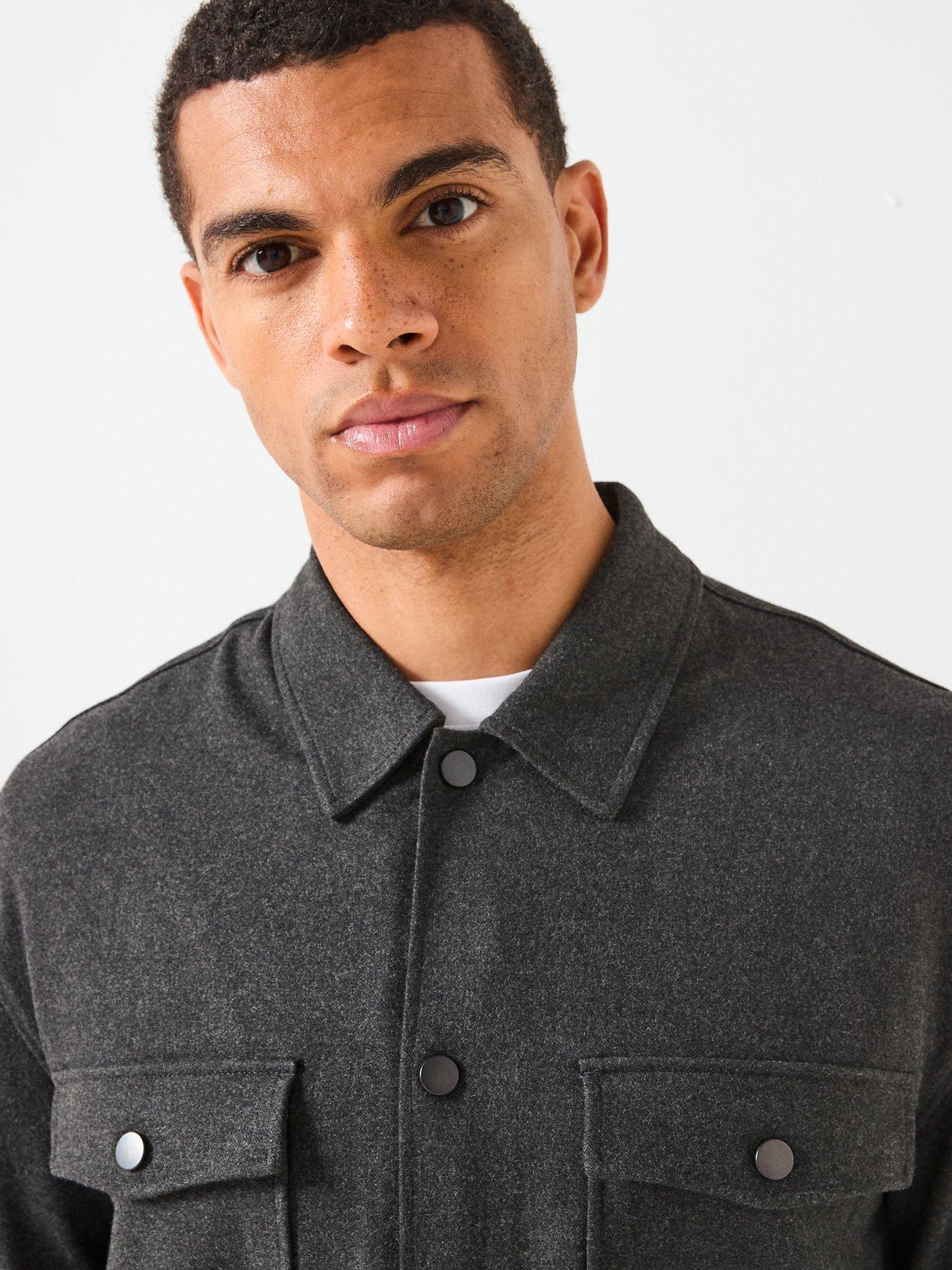 only-sons-mark-brushed-overshirt-greyoutfit