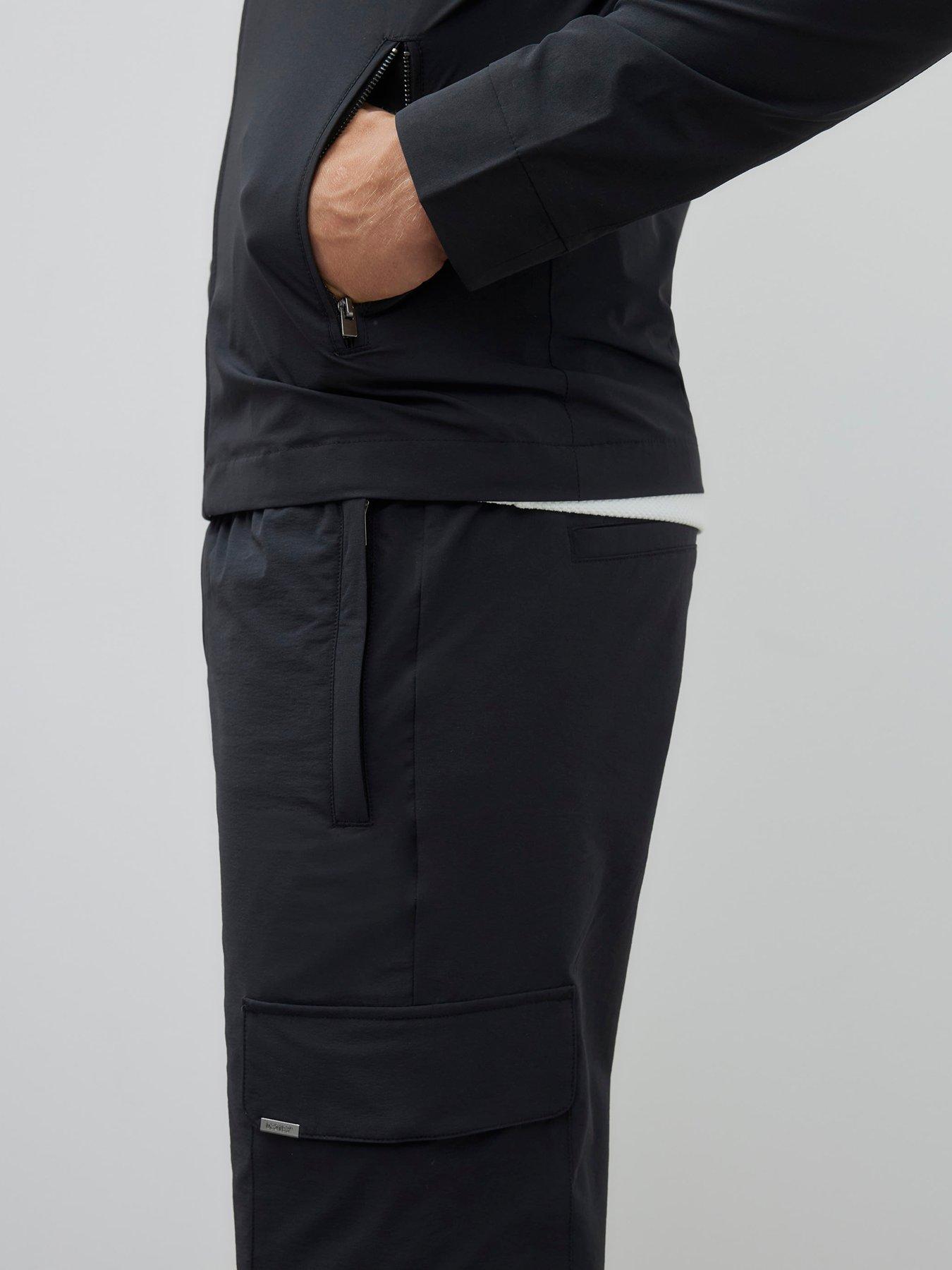 Image 2 of 4 of River Island Cairo Skinny Cargo Pants - Black