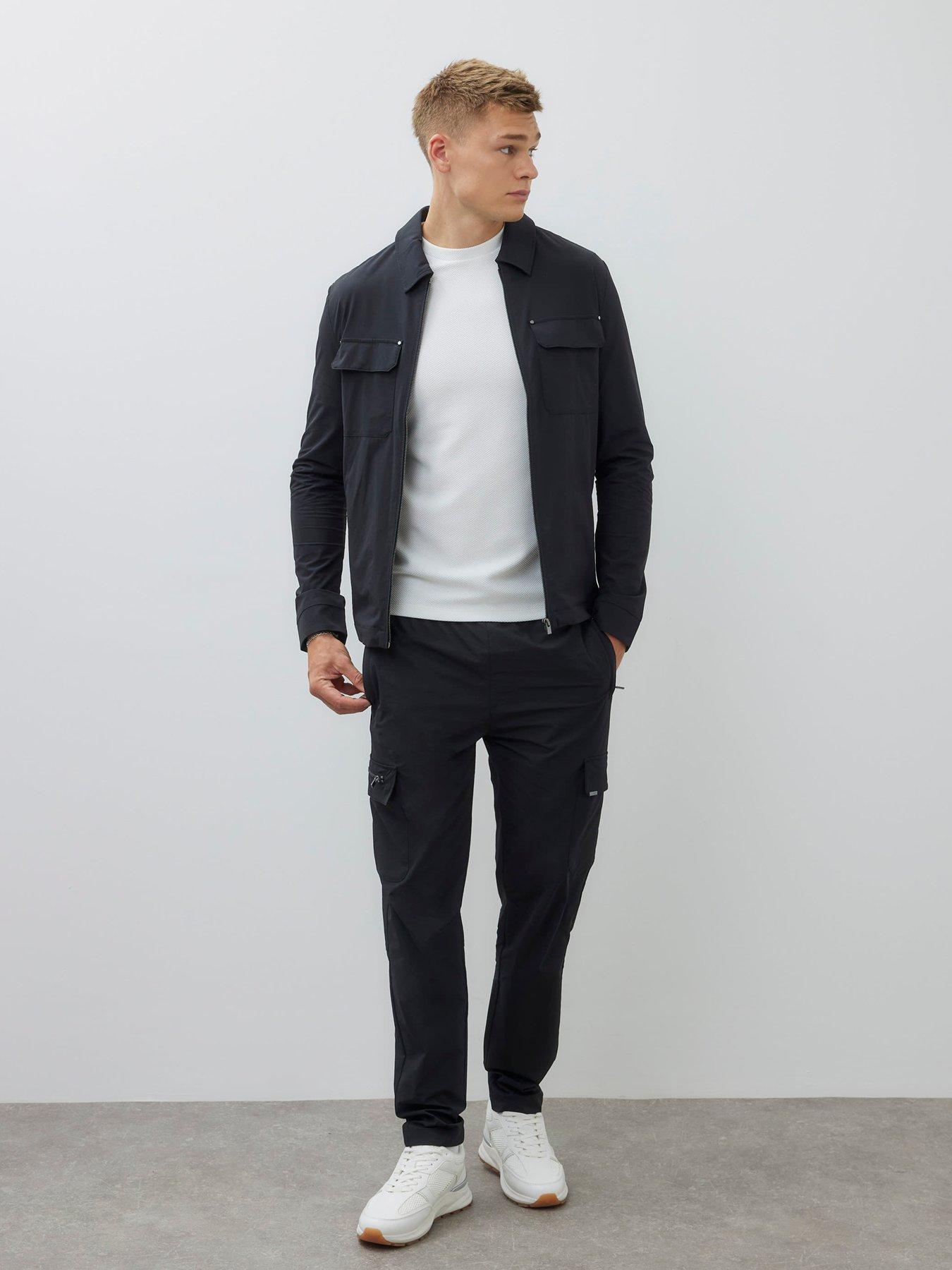 Image 3 of 4 of River Island Cairo Skinny Cargo Pants - Black