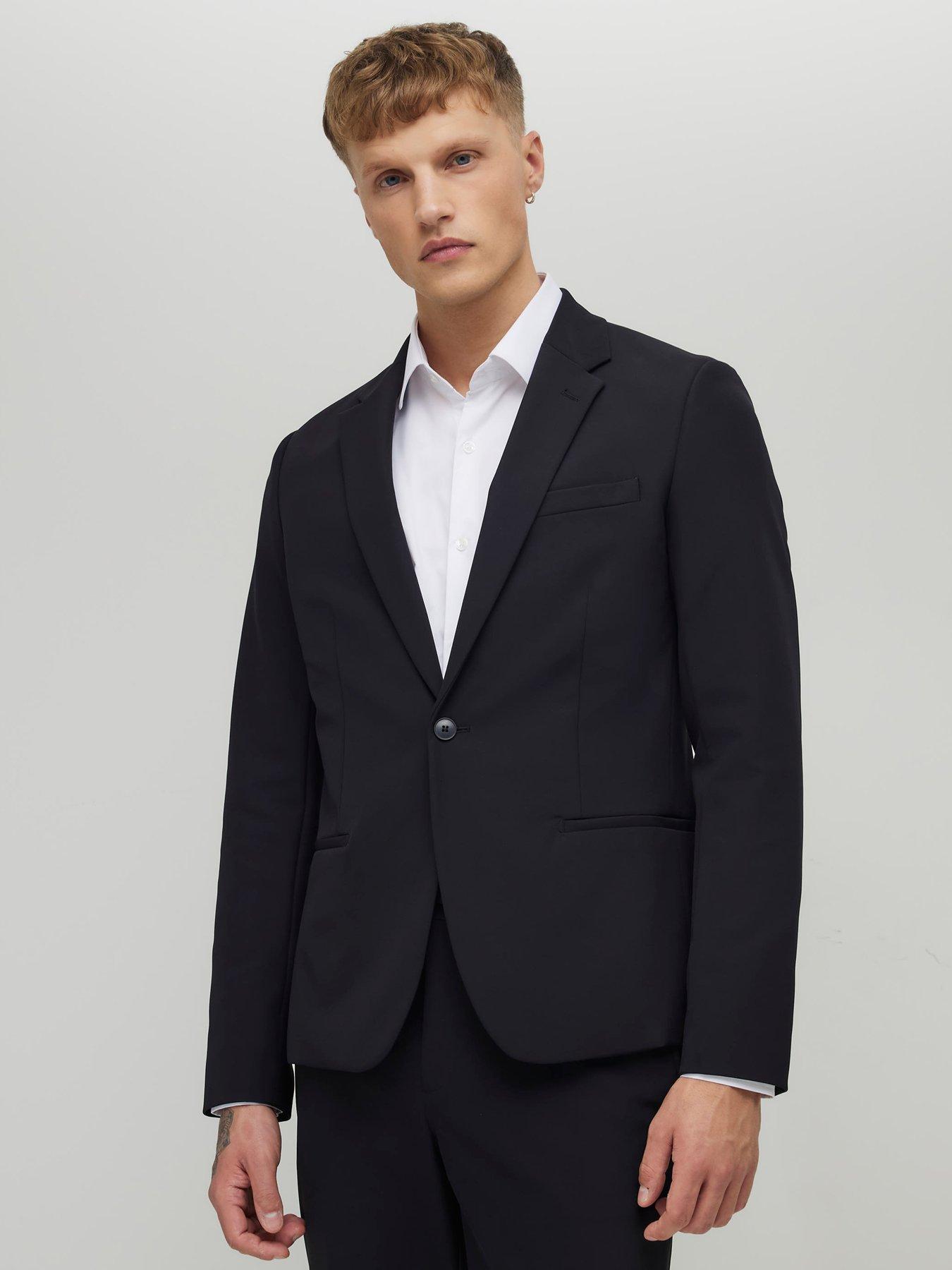 River Island Skinny Fit Comfort Suit Jacket - Black