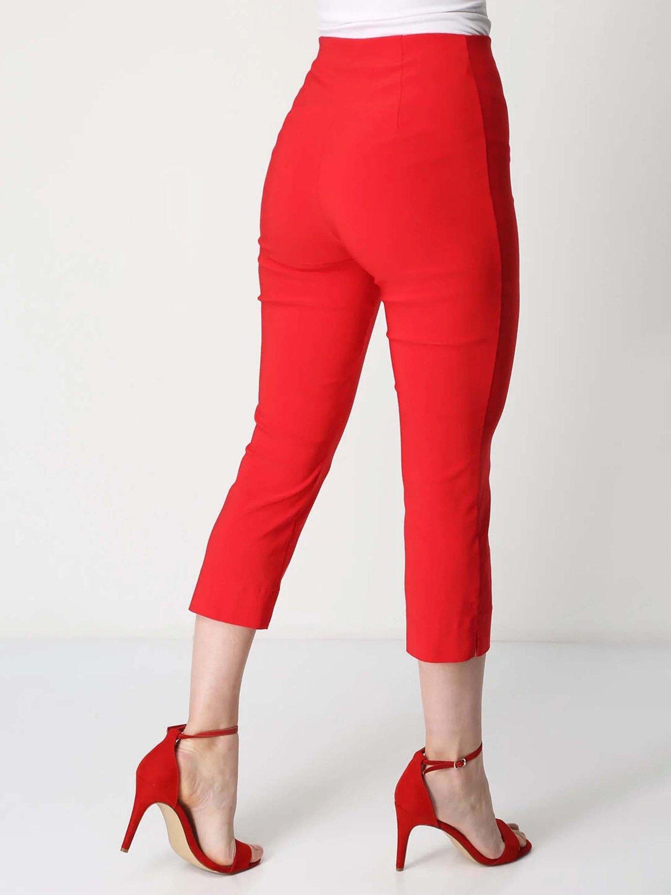 roman-cropped-stretch-trouser-redstillFront