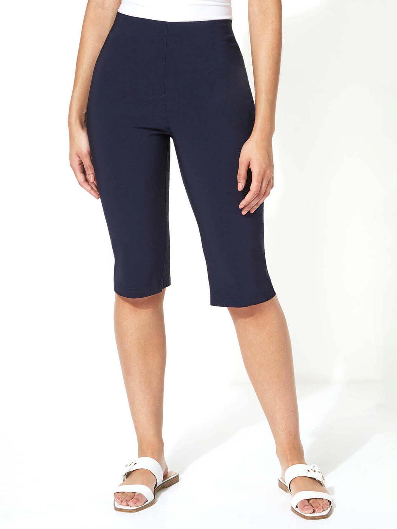 roman-knee-length-stretch-shorts-navyfront