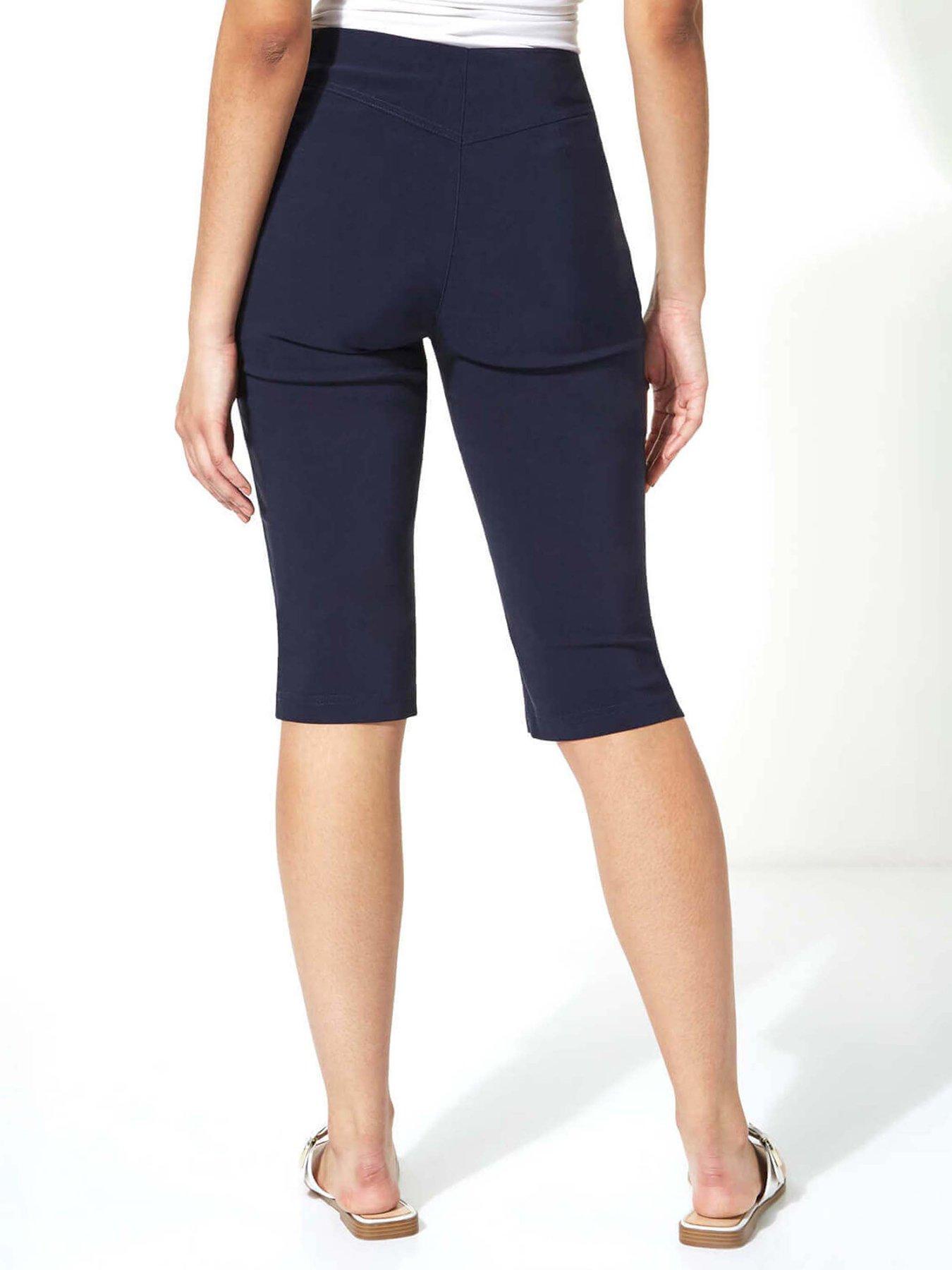 roman-knee-length-stretch-shorts-navystillFront