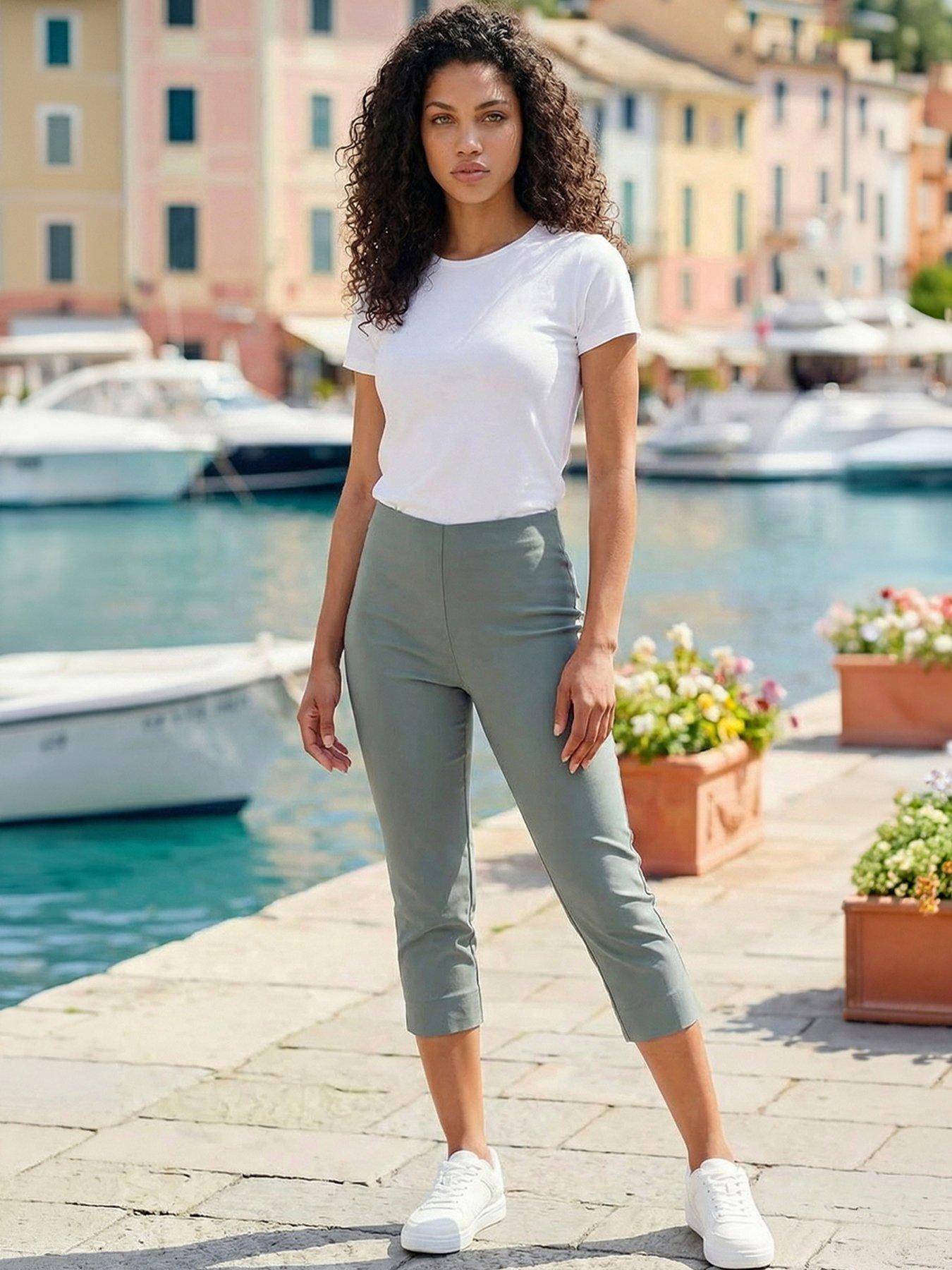 roman-petite-cropped-stretch-trouser-khakifront