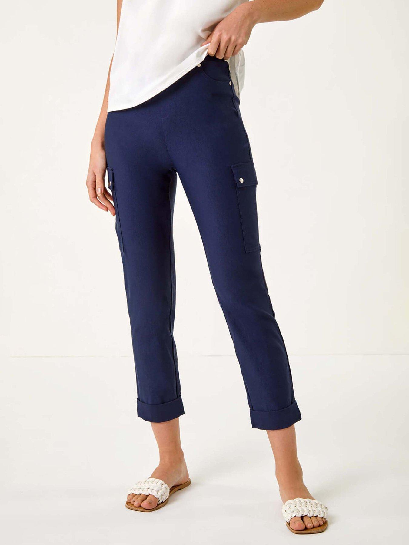 roman-turn-up-stretch-cargo-trousers-navy